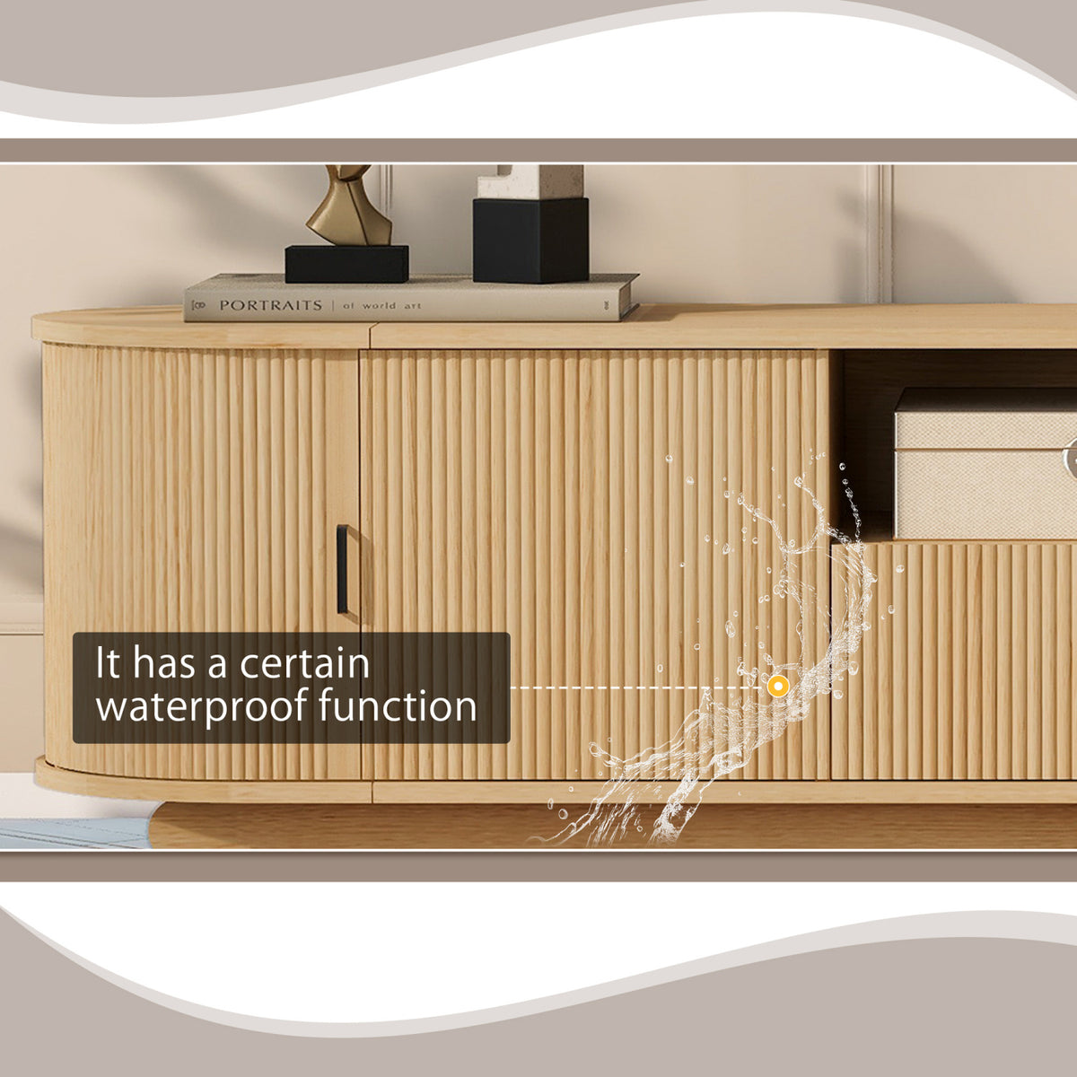 Modern European furniture - U-Can Oak Wood TV Stand - www.oroa.com