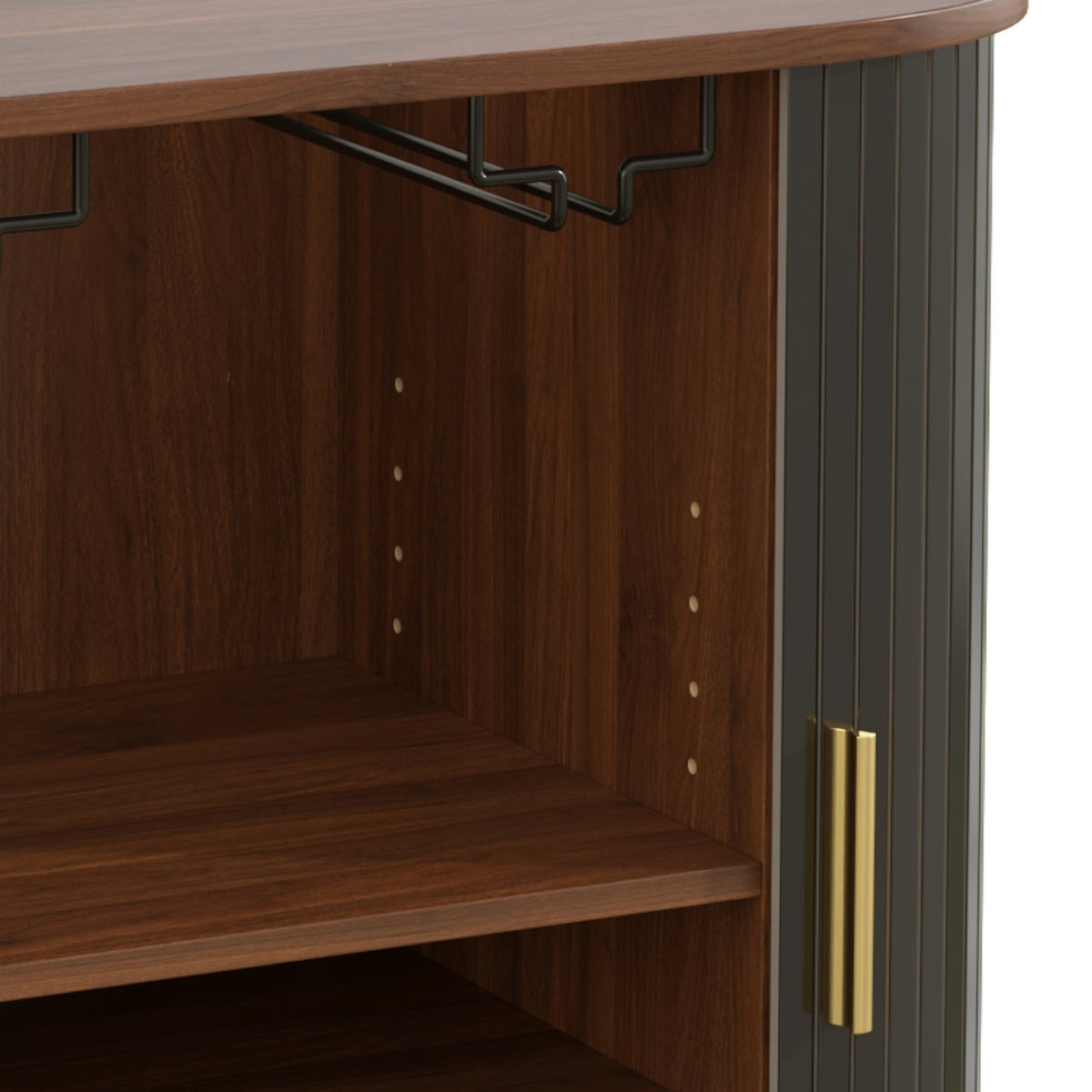 Black Wine Bar Cabinet | OROA