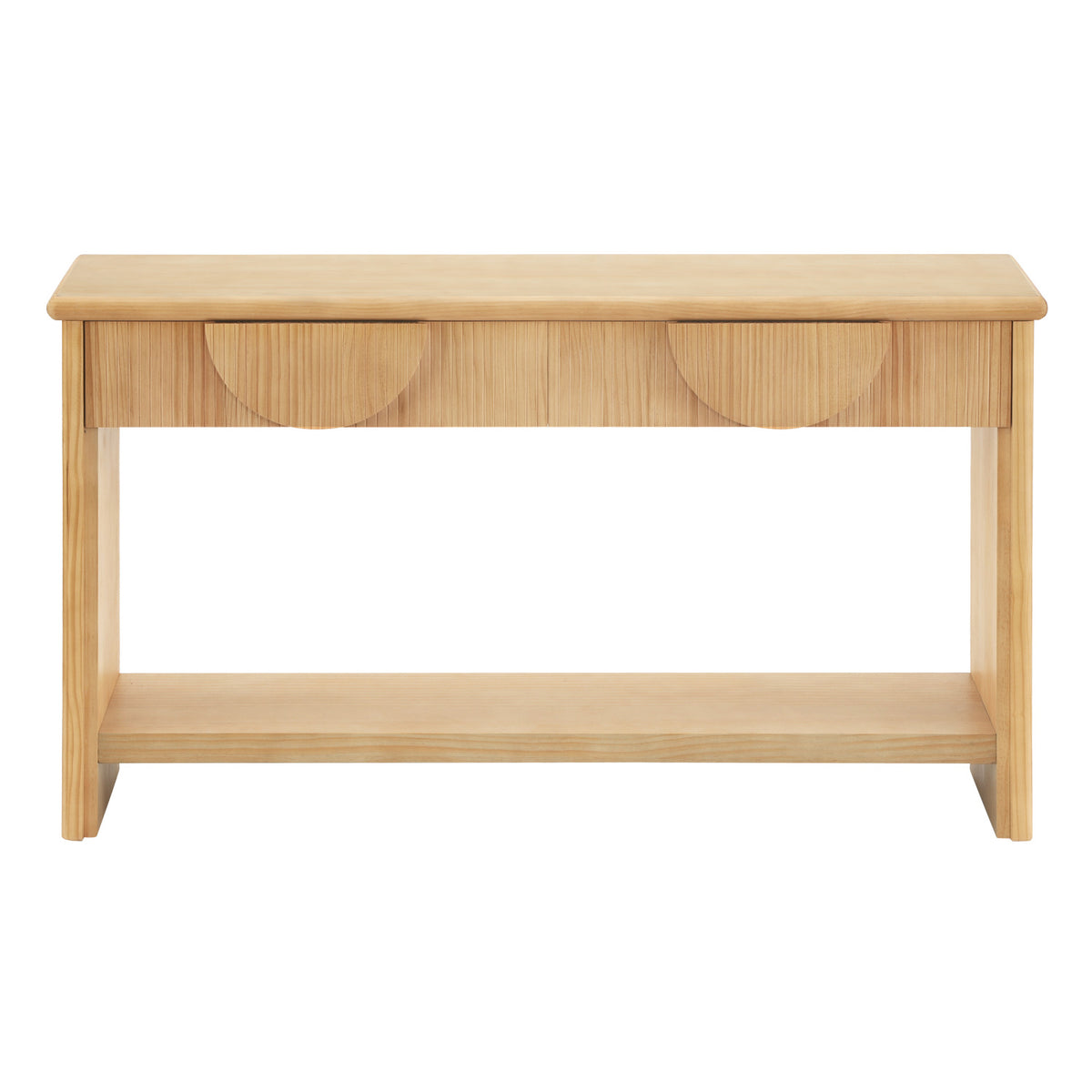 Soft Modern Fluted Console Table | OROA