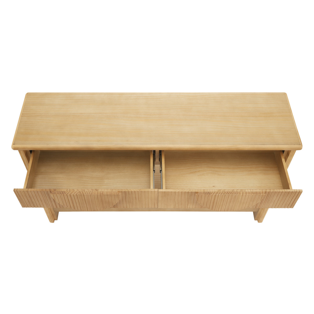Soft Modern Fluted Console Table | OROA