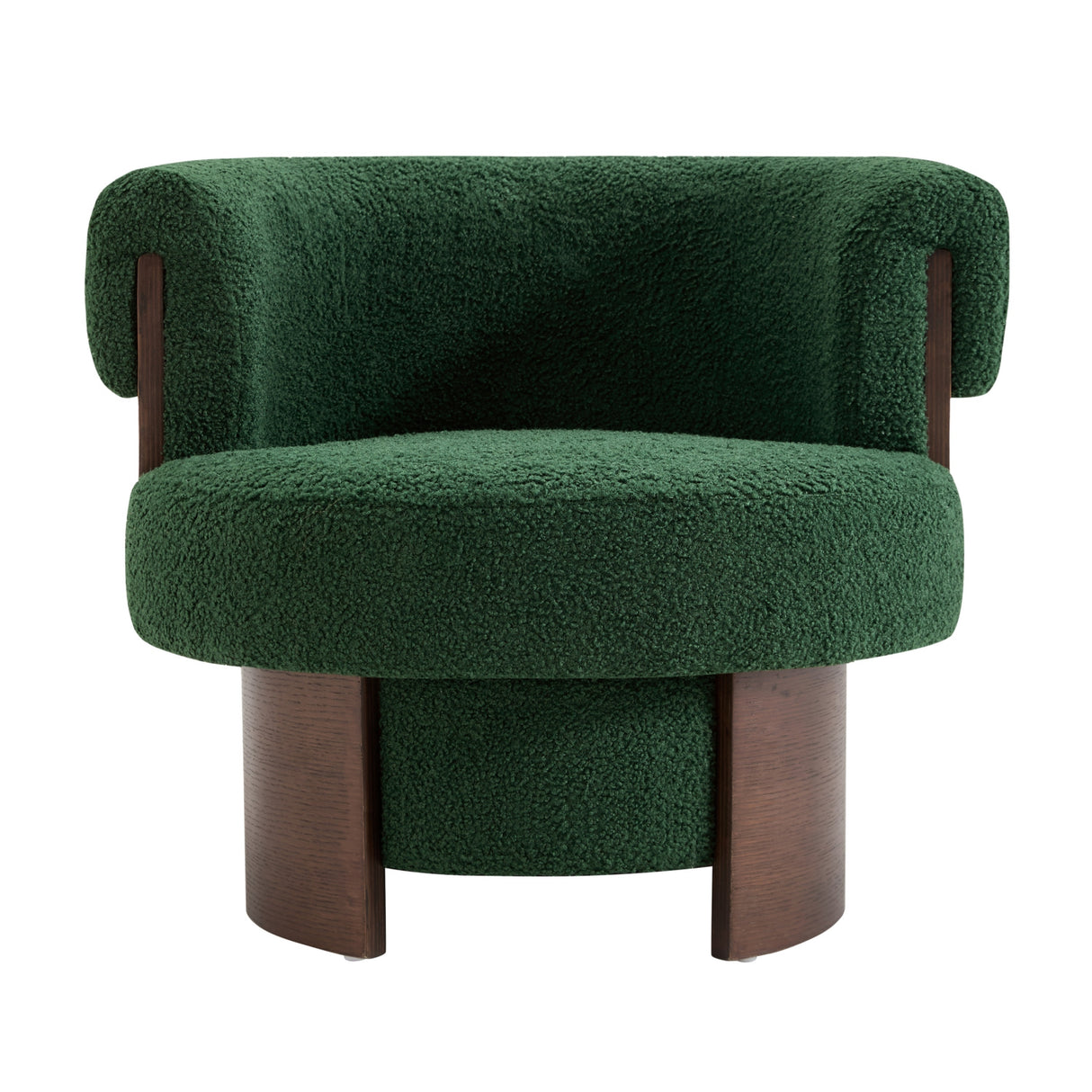 Curved Swivel Barrel Accent Chair | OROA