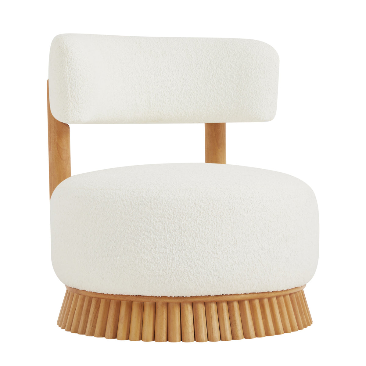 Modern Farmhouse Armless Upholstered Accent Chair | OROA
