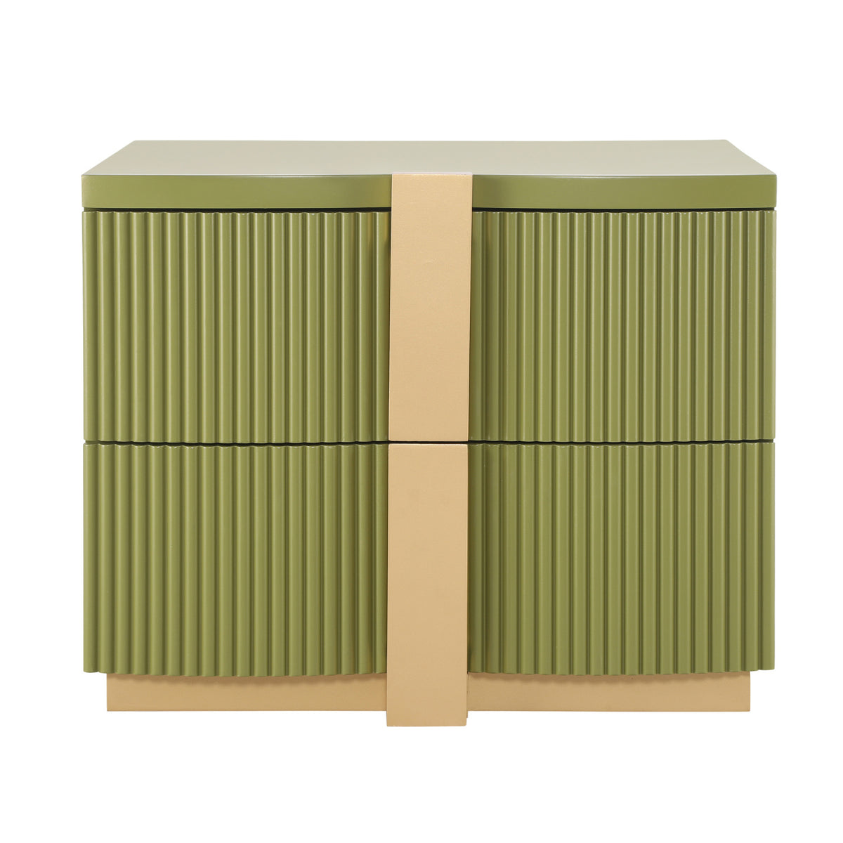 Modern European furniture - 2-Drawer Modern Nightstand - www.oroa.com