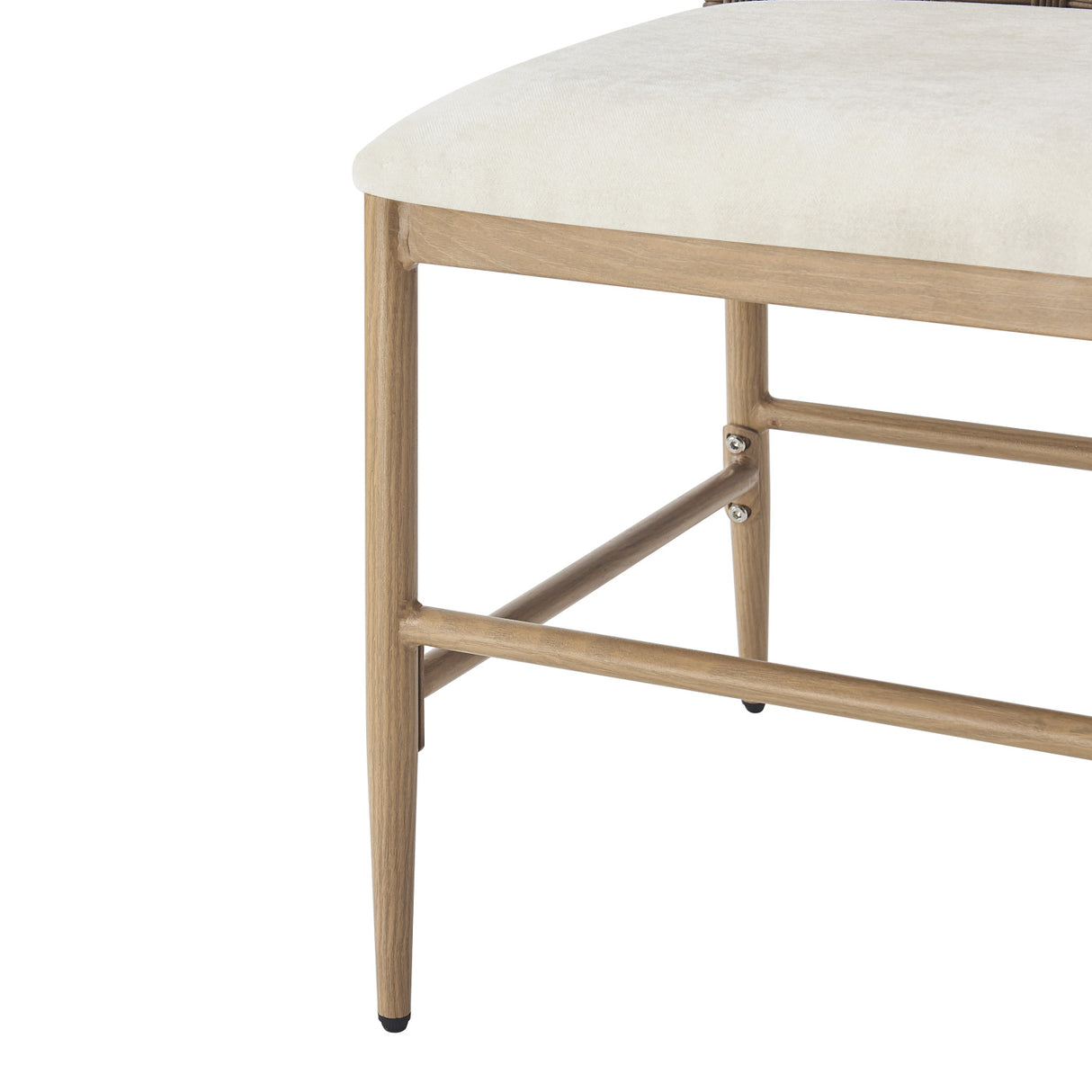 Beige Upholstered Dining Chairs (2) | OROA