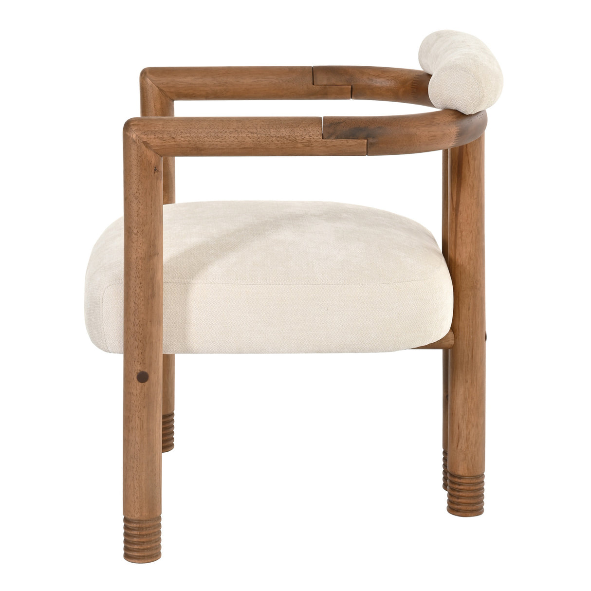 Rubberwood Frame Dining Chairs (2) | OROA