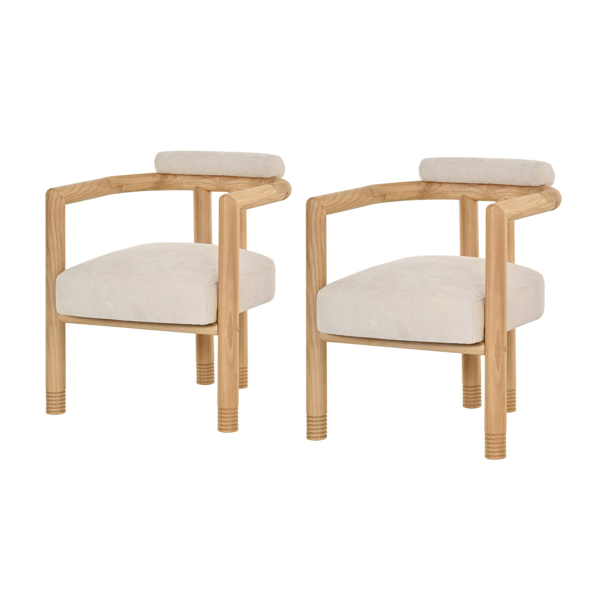 Modern European furniture - Upholstered Modern Dining Chairs (2) - www.oroa.com