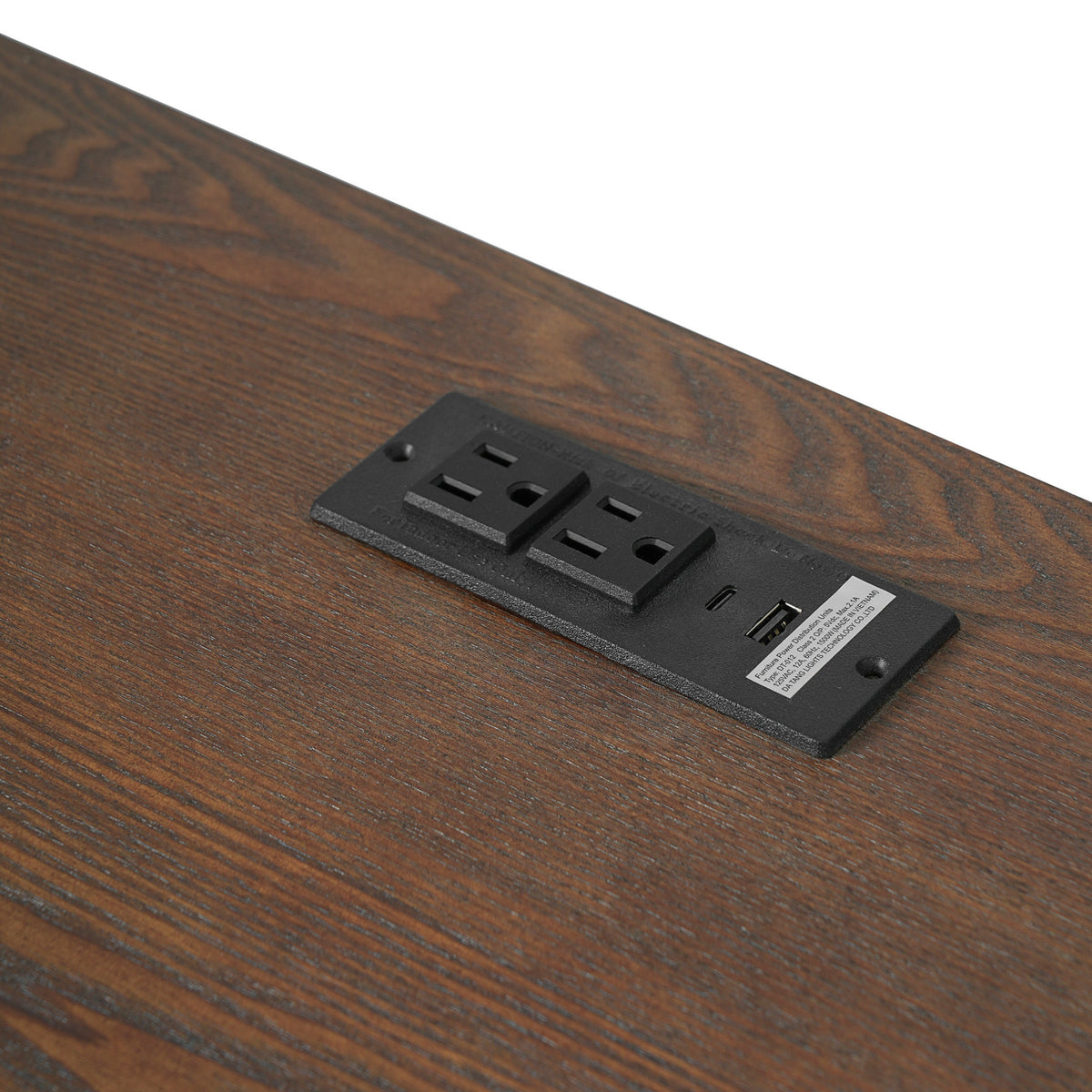 Modern Walnut Wooden Writing Desk with Drawers | OROA