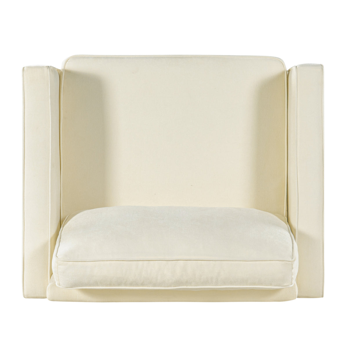 Modern Beige Chenille Upholstered Accent Chair | OROA