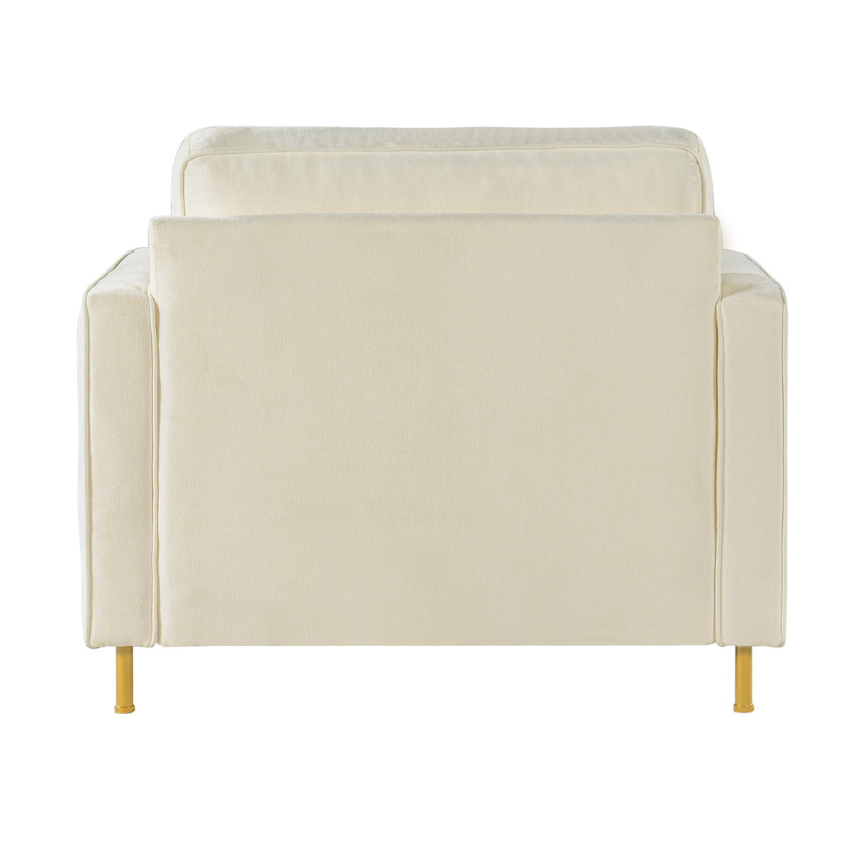 Modern Beige Chenille Upholstered Accent Chair | OROA