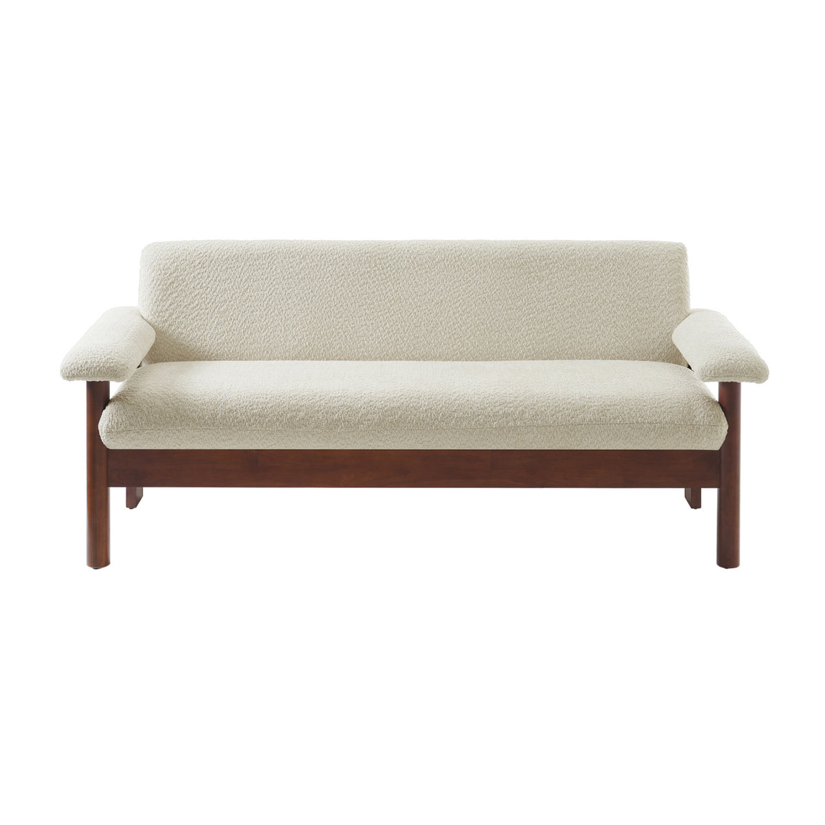 Modern European furniture - Solid Rubberwood Frame Loveseat Sofa - www.oroa.com