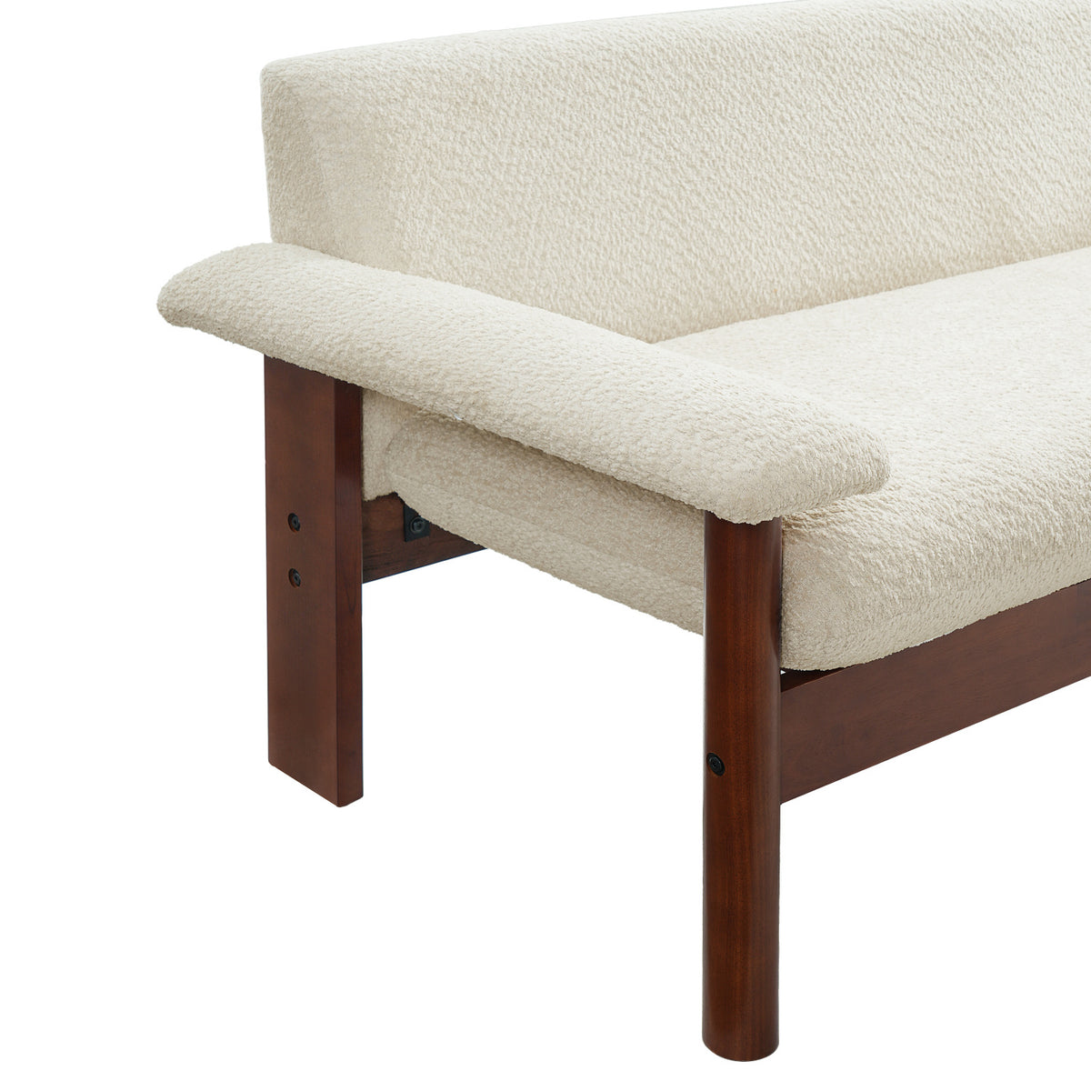 Modern European furniture - Solid Rubberwood Frame Loveseat Sofa - www.oroa.com