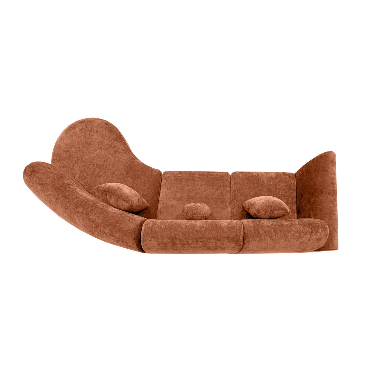 Modern Curved 3-Piece Sectional Sofa | OROA