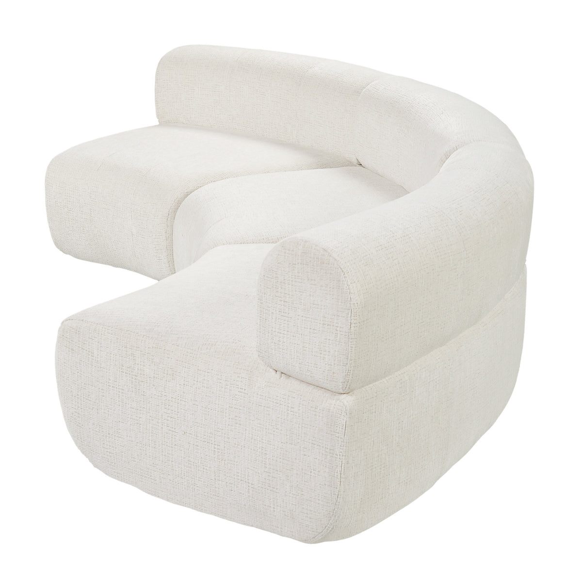 Curved Modular Compressed Foam Sectional Sofa | OROA