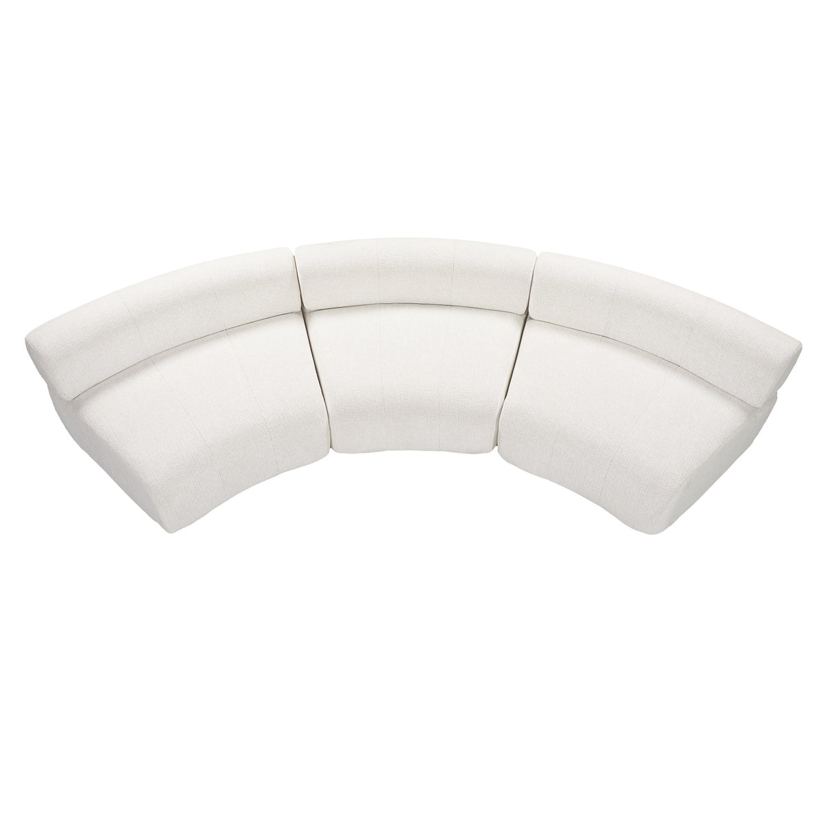 Curved Modular Compressed Foam Sectional Sofa | OROA
