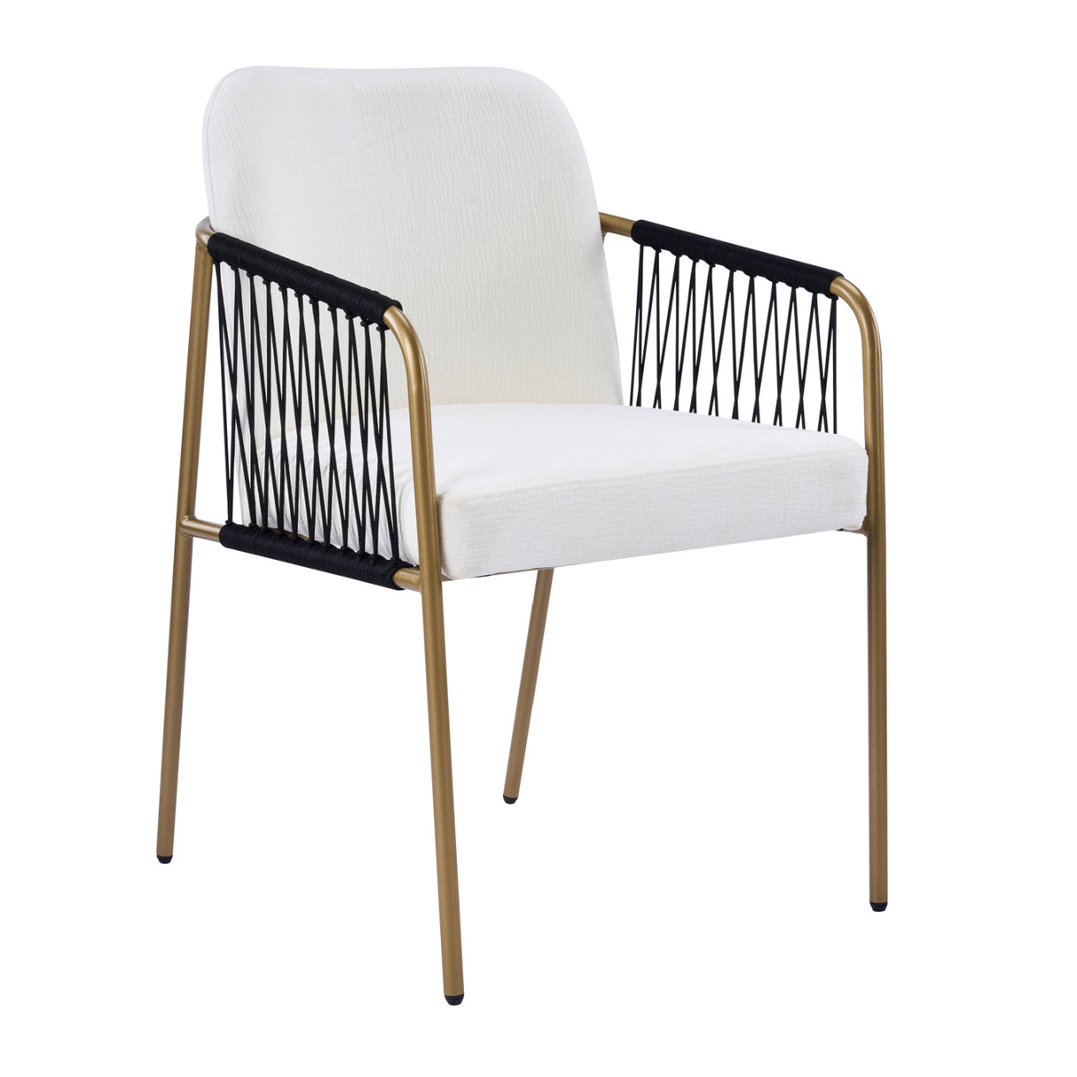 Modern Glam Upholstered Dining Chairs (2) | OROA