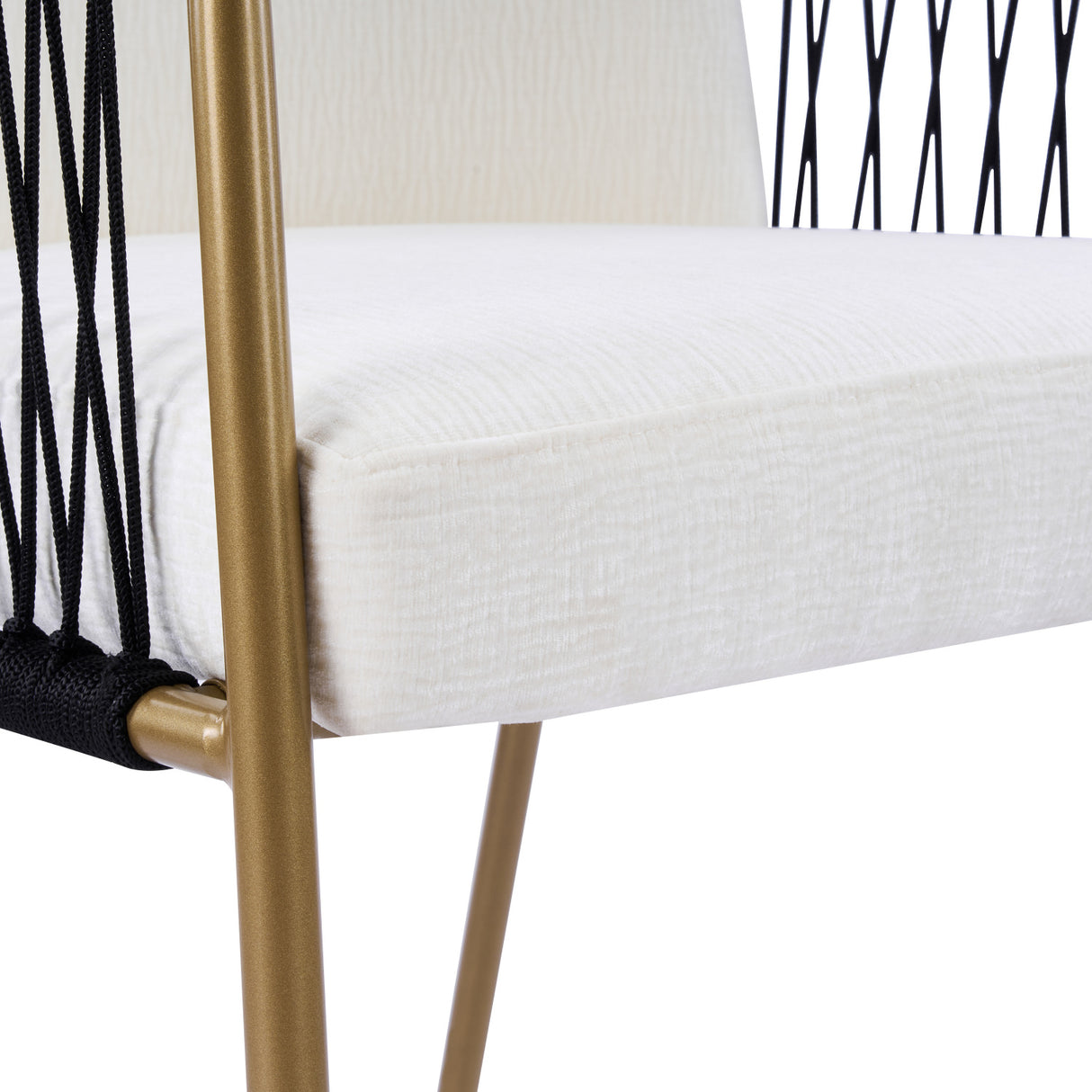 Modern Glam Upholstered Dining Chairs (2) | OROA