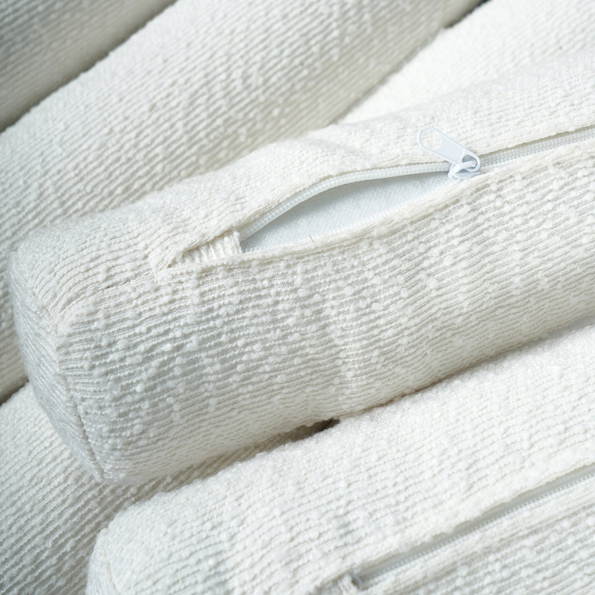 Modern Chenille Upholstered Bench by OROA