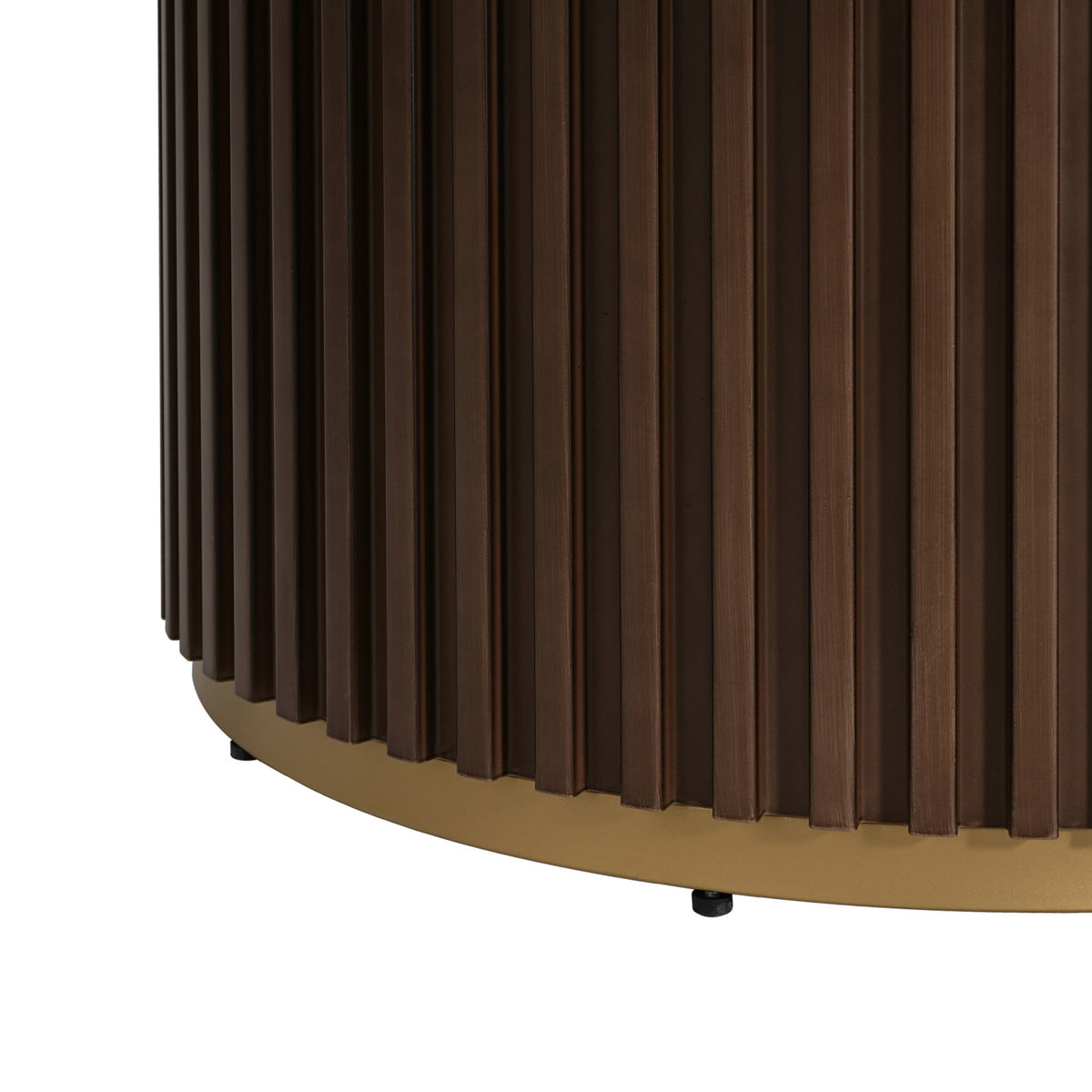 Walnut Round Pedestal Dining Table | OROA