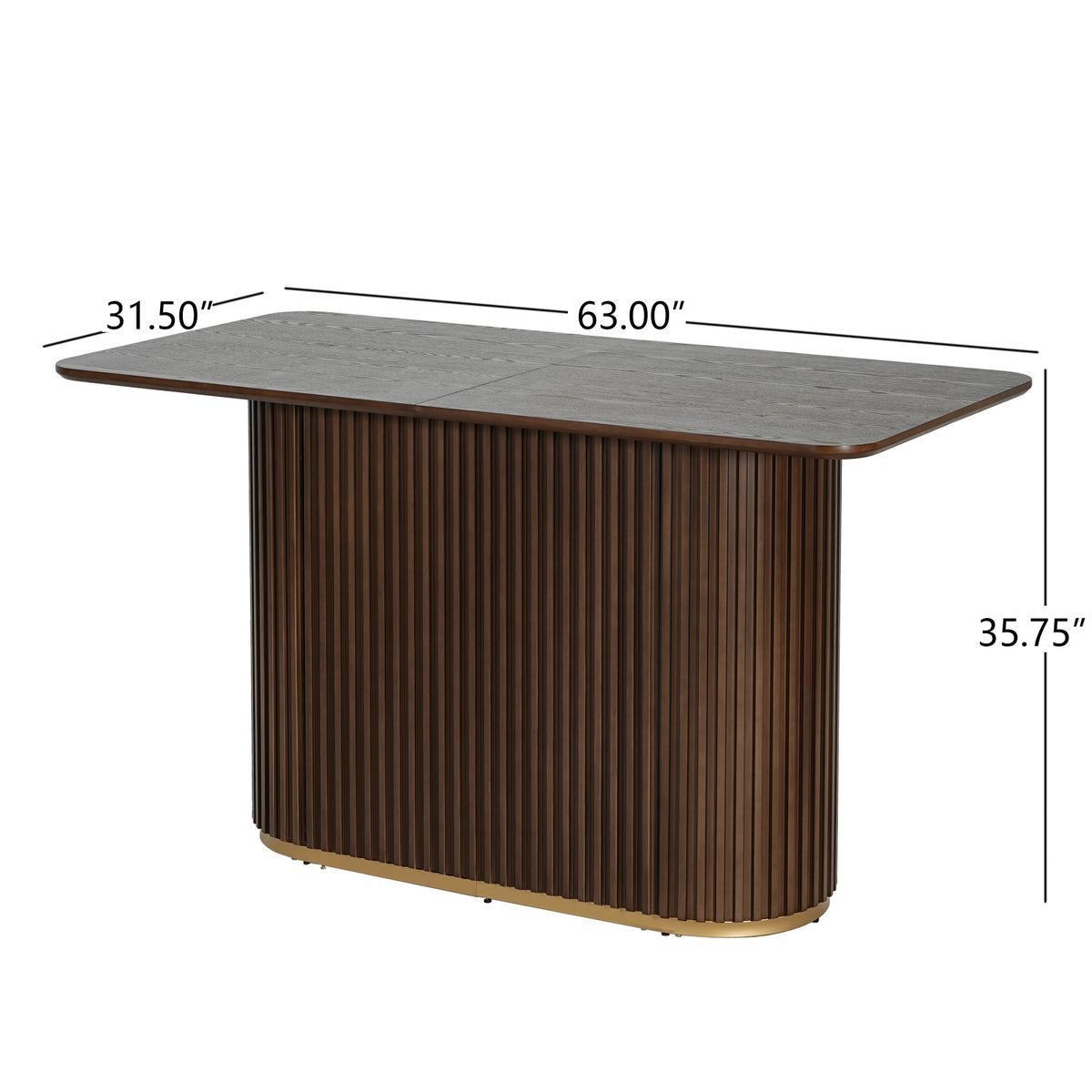 Rectangular Walnut Counter Table | OROA