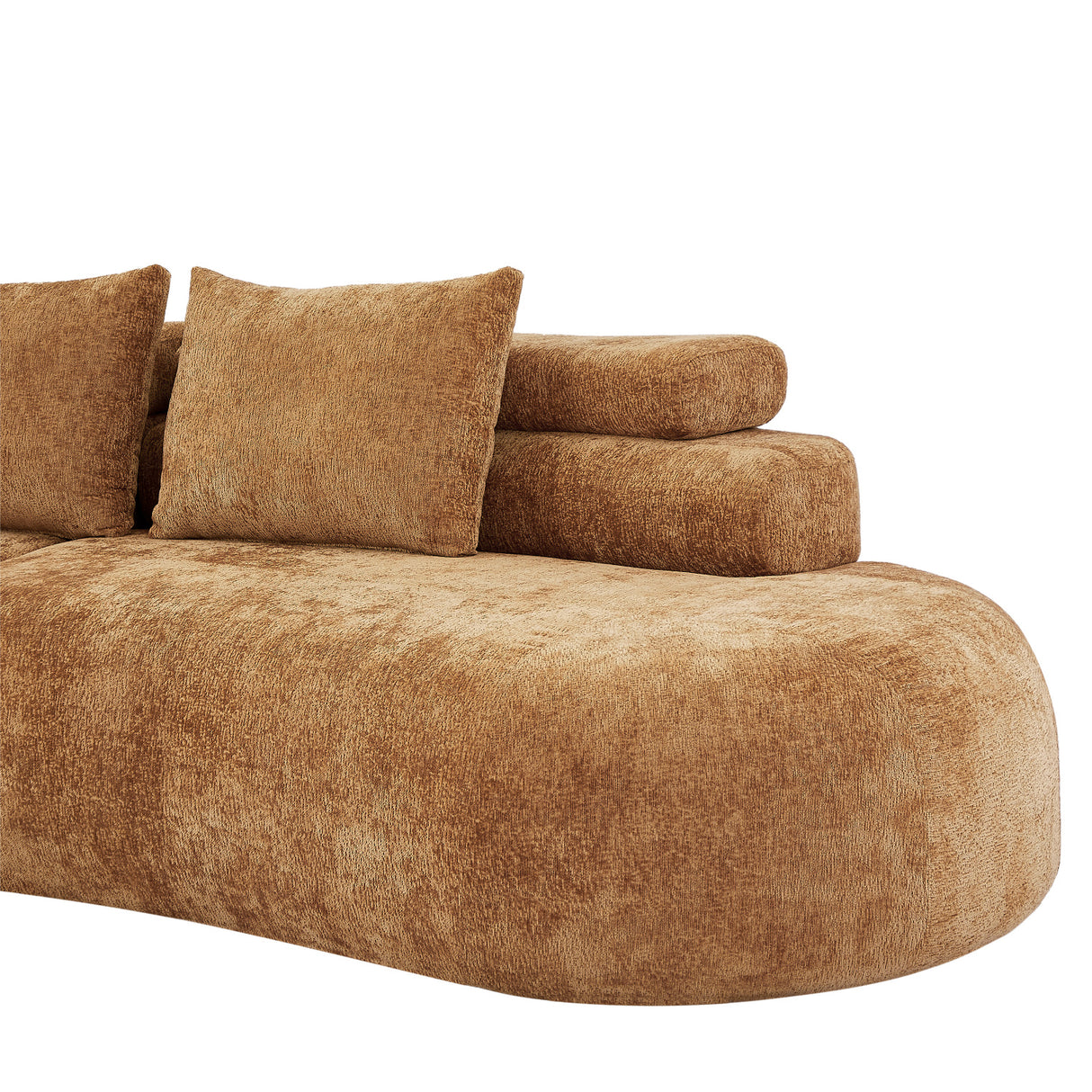Yellow Curved Sectional Sofa | OROA