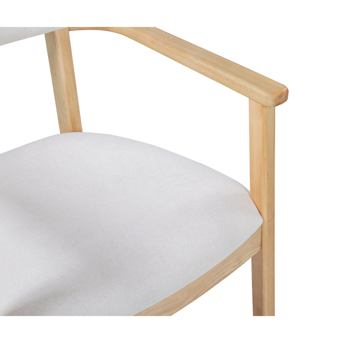 Modern European furniture - White Upholstered Dining Chairs (2) - www.oroa.com