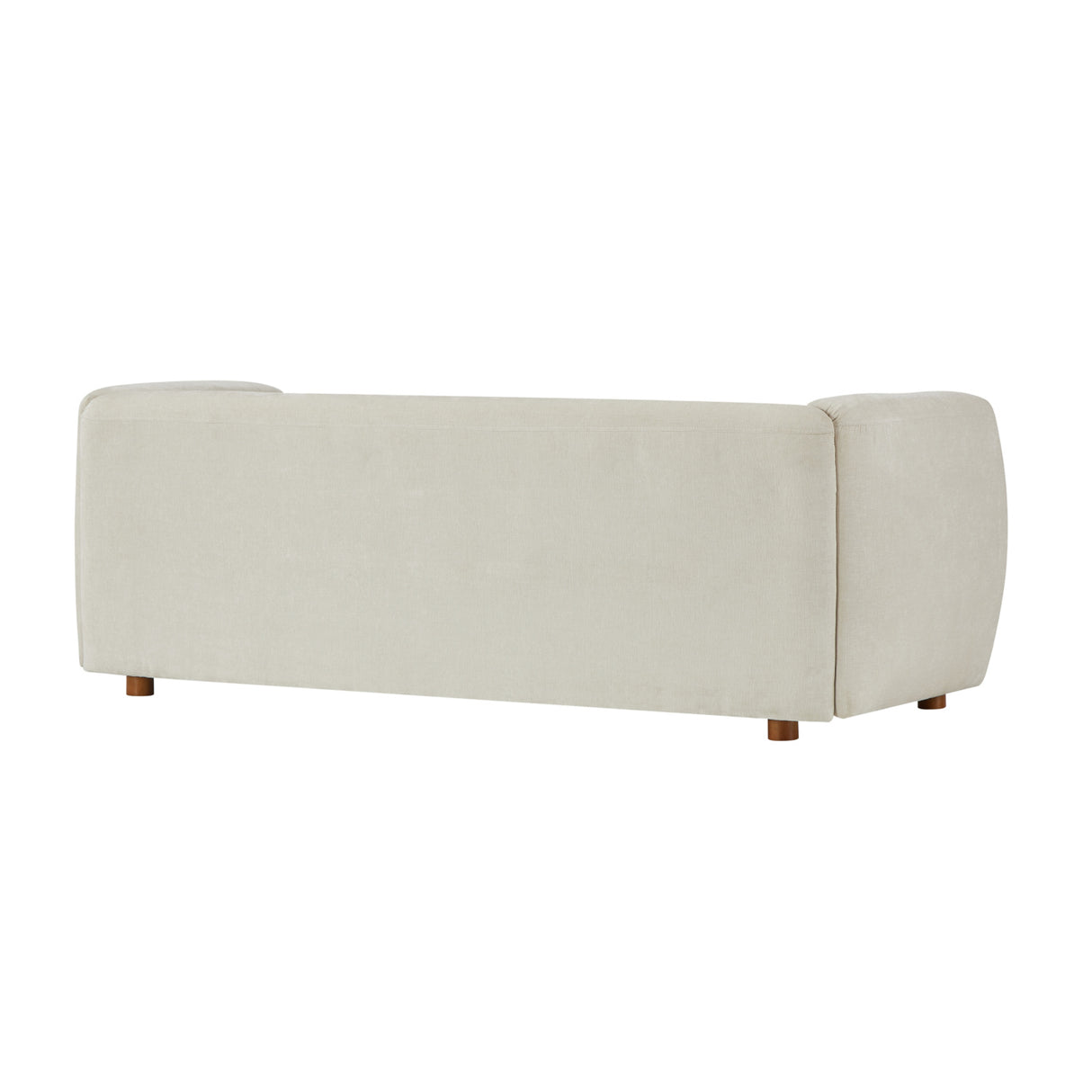 Beige Upholstered Chenille Sofa | OROA