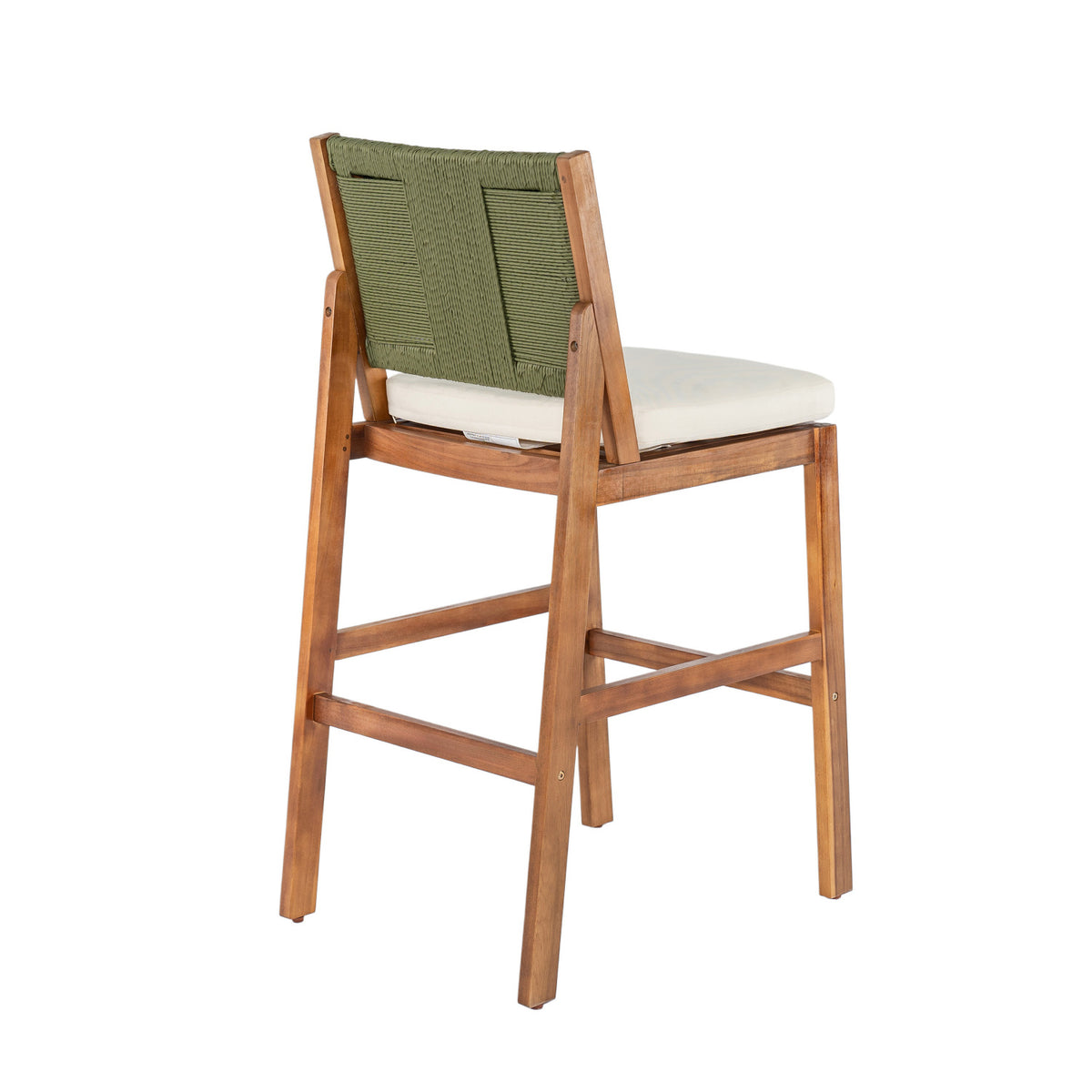 Outdoor Acacia Wood Bar Stools (2) | OROA