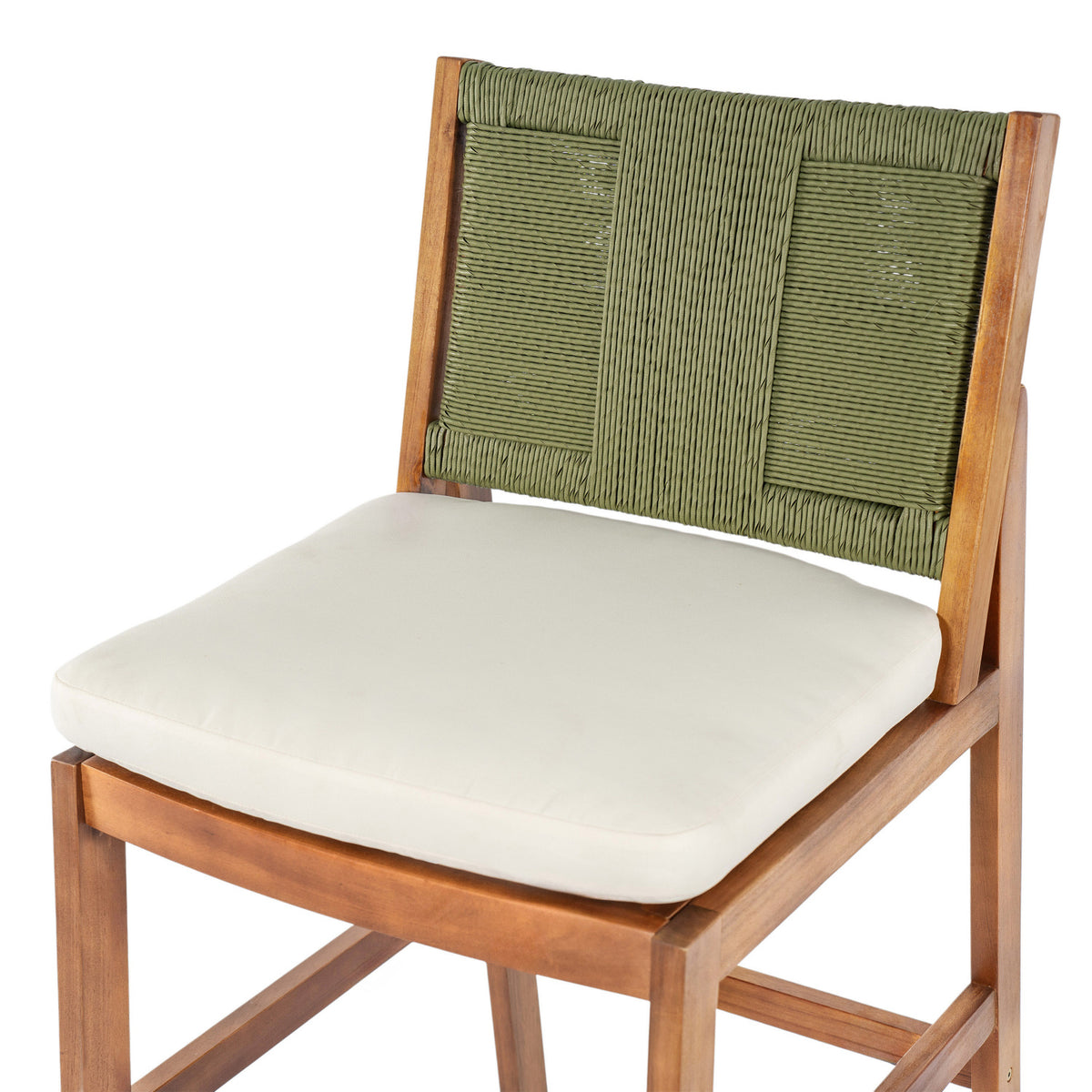 Outdoor Acacia Wood Bar Stools (2) | OROA