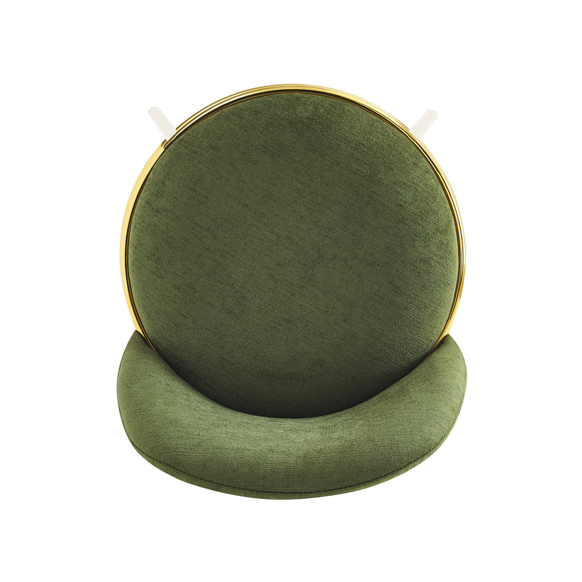 Modern Luxury Green Upholstered Barstools (2) | OROA