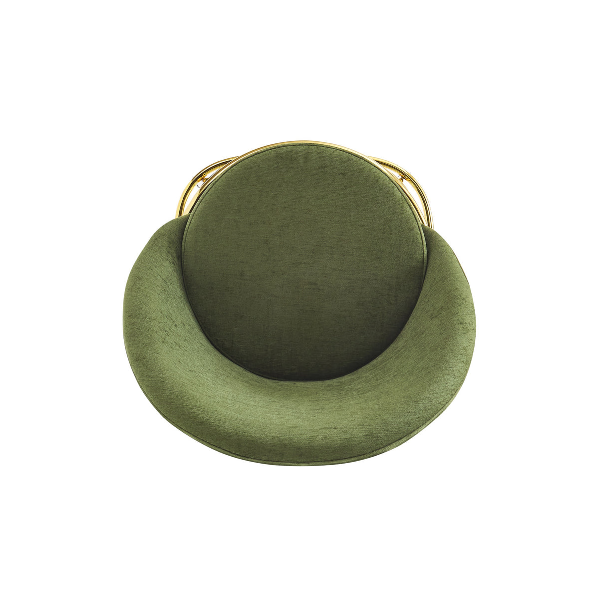 Olive Green Upholstered Barstools (2) | OROA