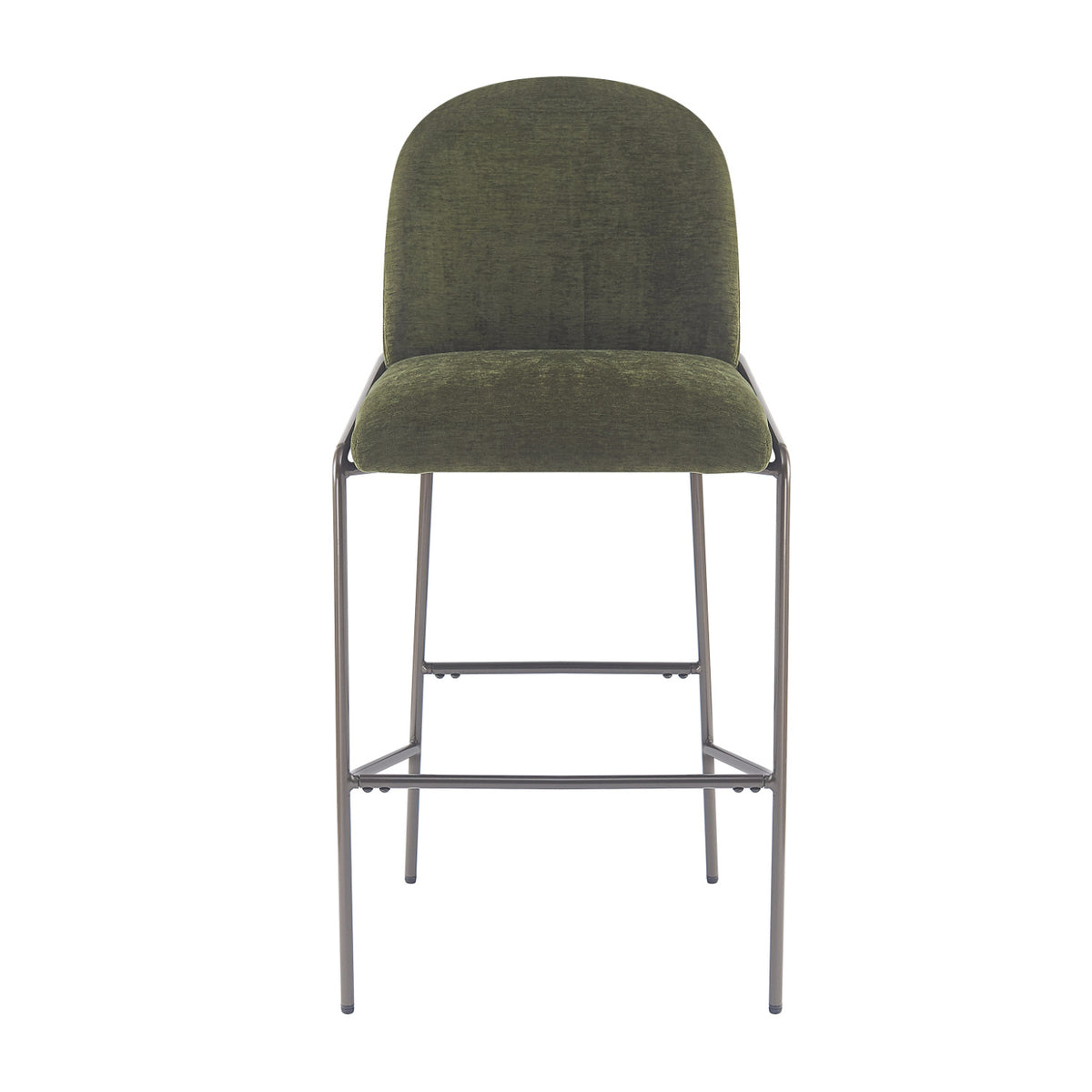 Galen Green Upholstered Barstools (2) | OROA