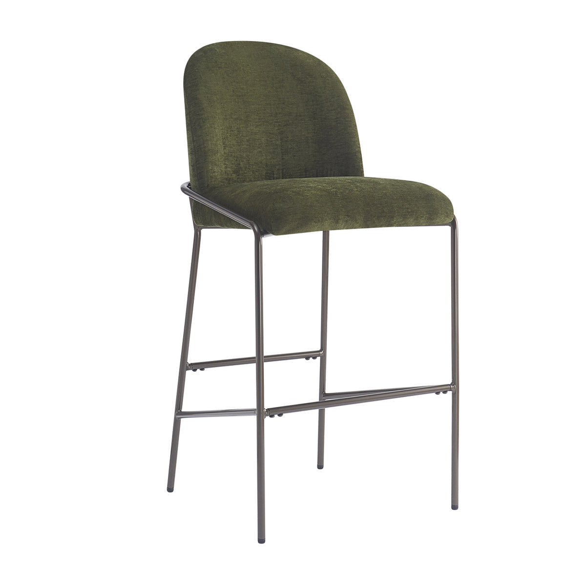 Galen Green Upholstered Barstools (2) | OROA