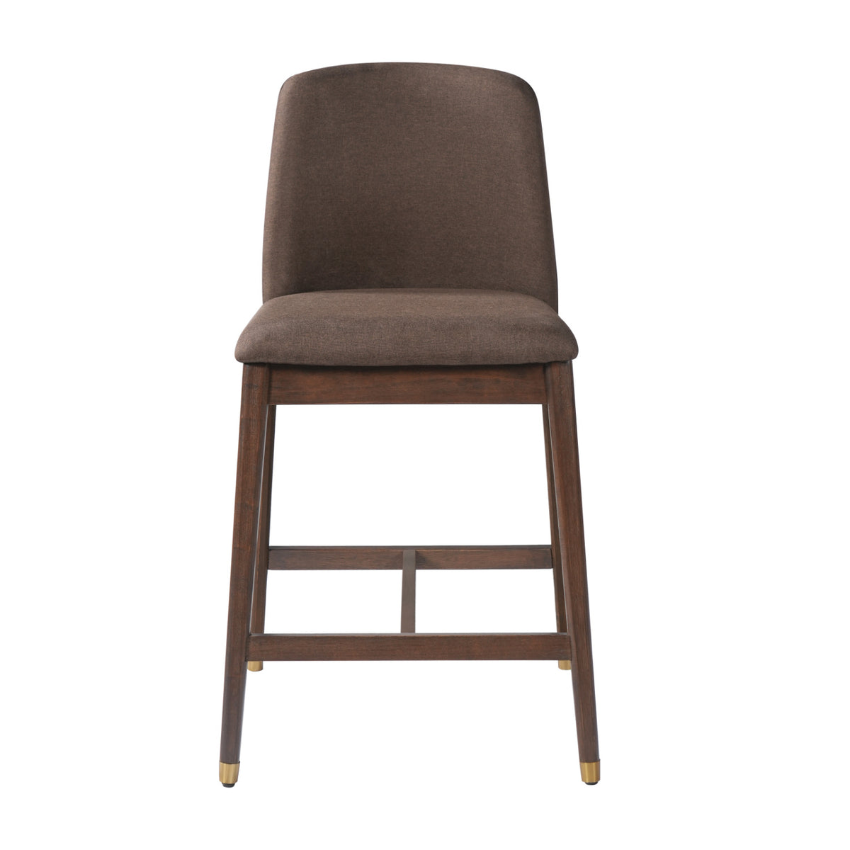 Modern European furniture - Walnut Wooden Counter Stools (2) - www.oroa.com