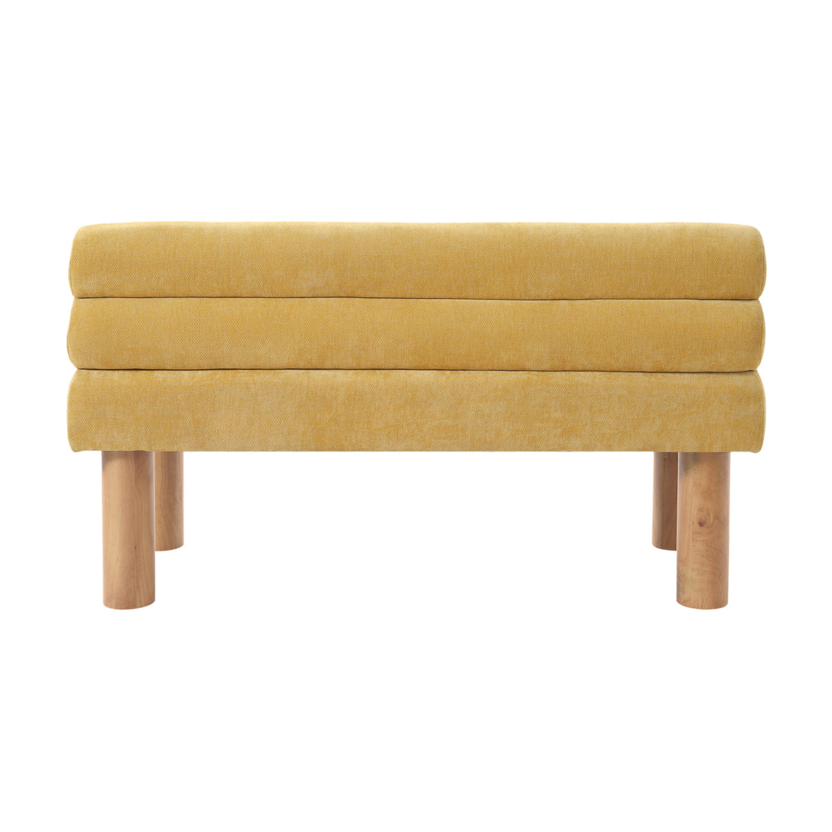 Yellow Upholstered Dining Bench | OROA