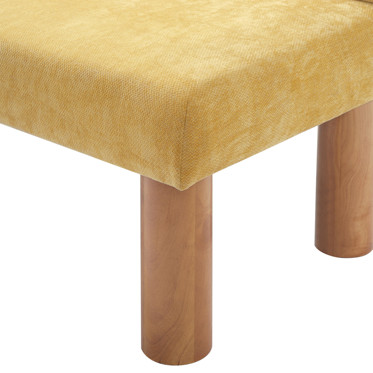 Yellow Upholstered Dining Bench | OROA