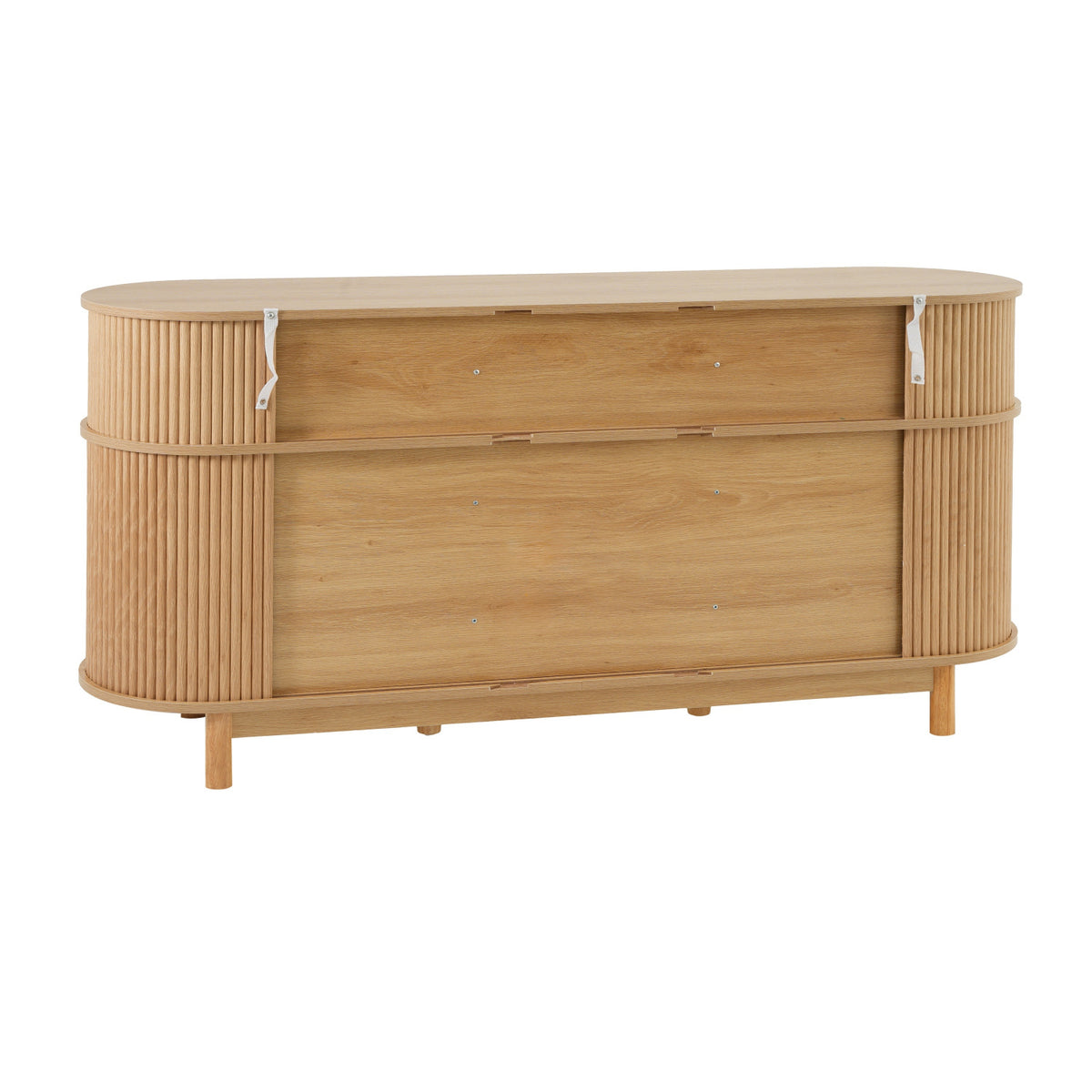 Modern European furniture - 60" Natural Fluted Sideboard - www.oroa.com