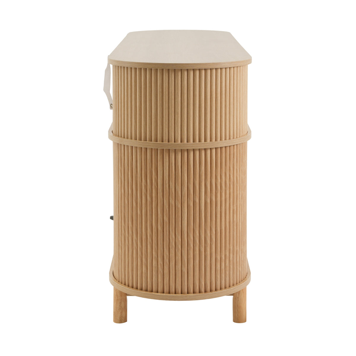 Modern European furniture - 60" Natural Fluted Sideboard - www.oroa.com