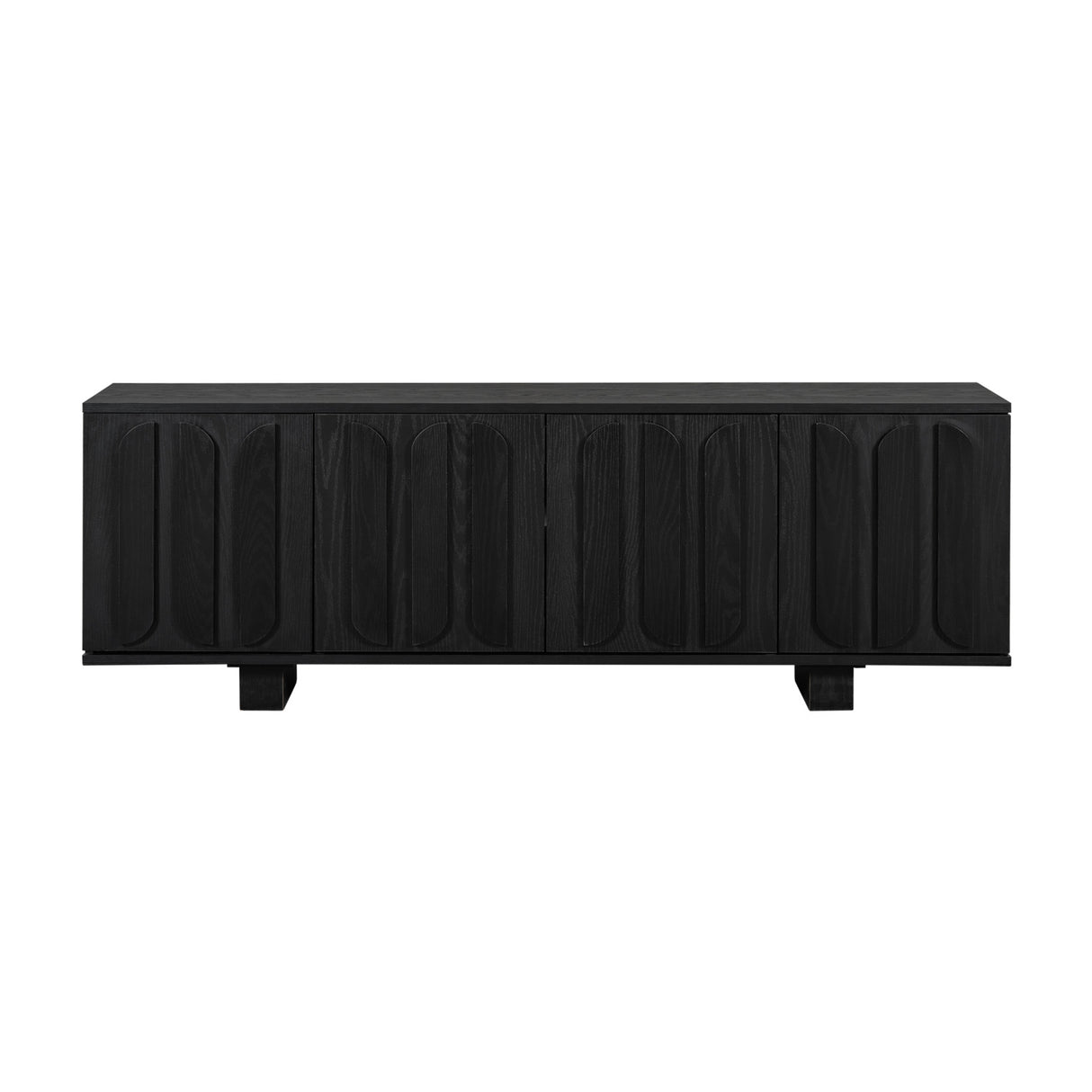 Modern European furniture - 63'' Black Vibe Haus TV Stand - www.oroa.com