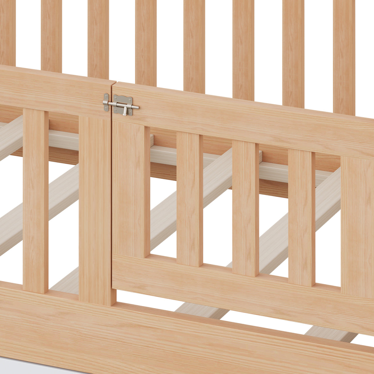 Solid Wood Bed Frame with Storage | OROA Kids