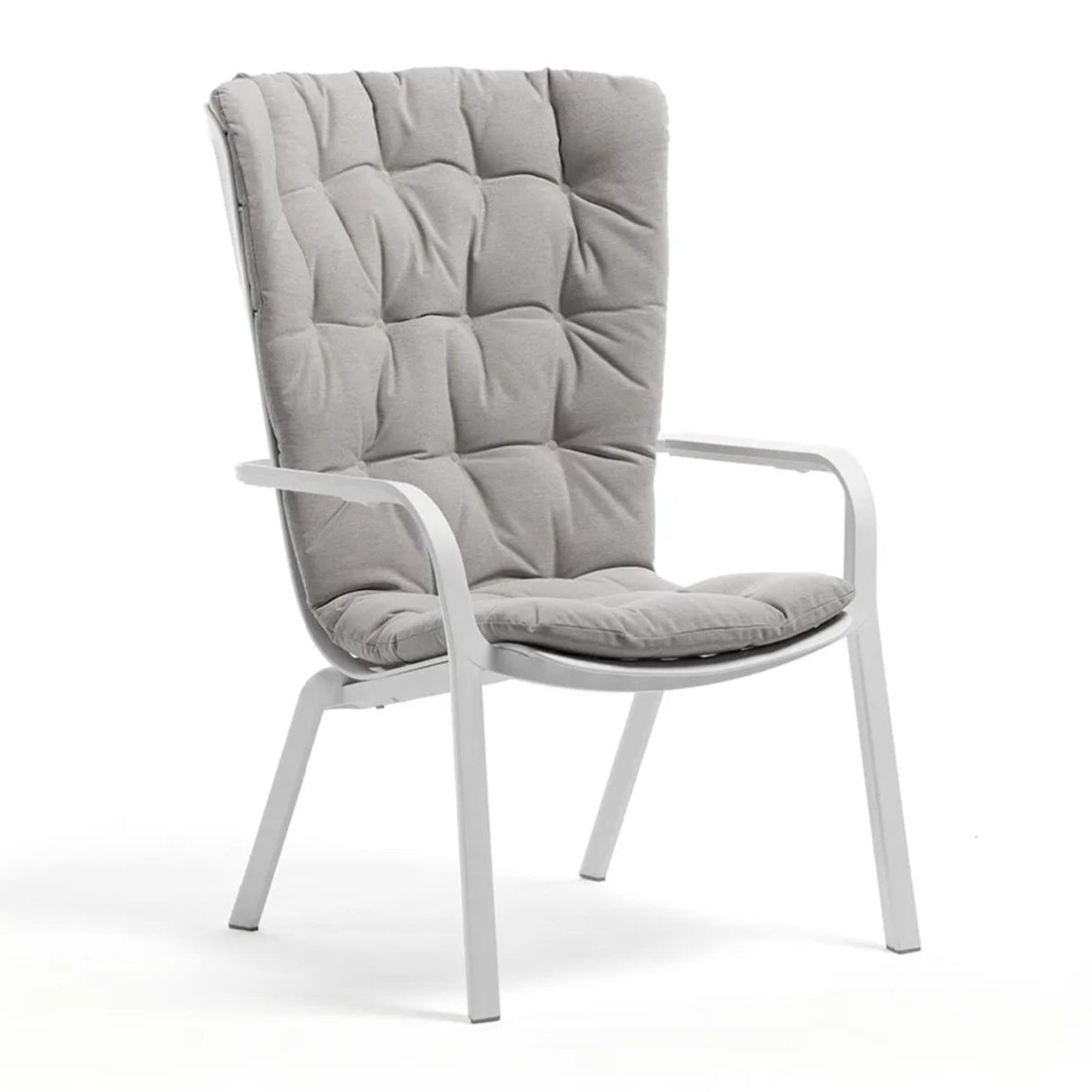 Square Perforated Reclining Outdoor Armchair – Folio – outdoor alternate view 11