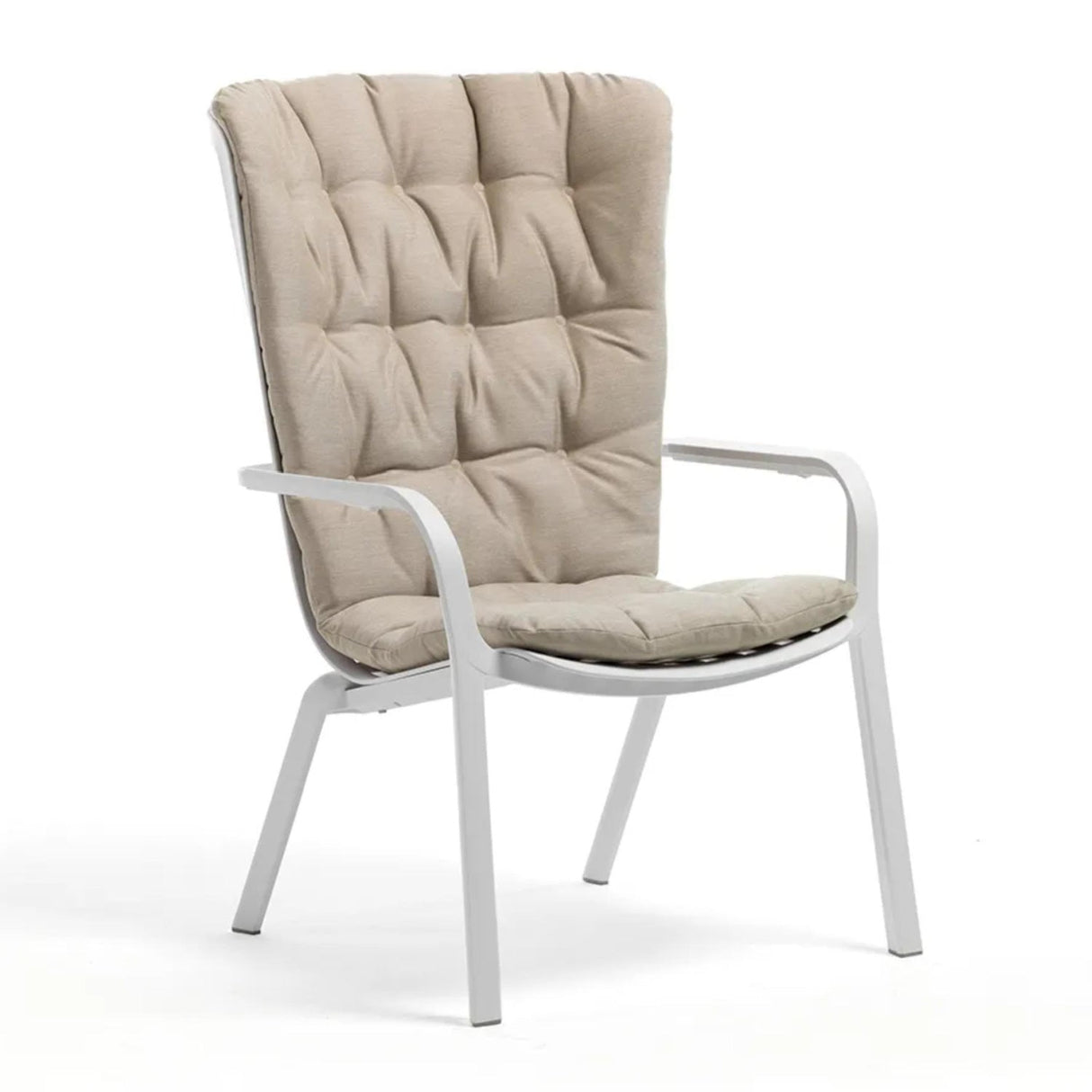 Square Perforated Reclining Outdoor Armchair – Folio – outdoor alternate view 13
