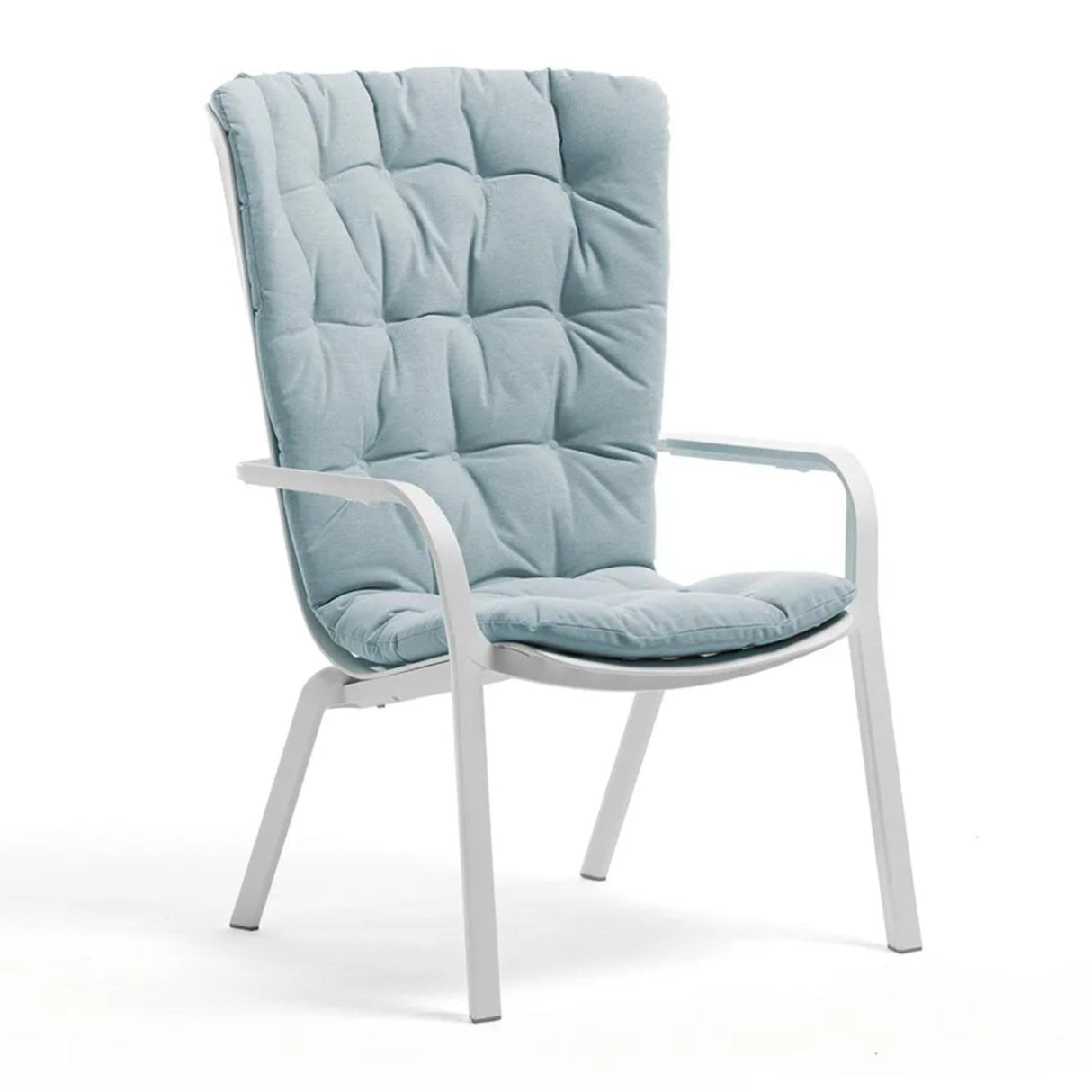 Square Perforated Reclining Outdoor Armchair – Folio – outdoor alternate view 15