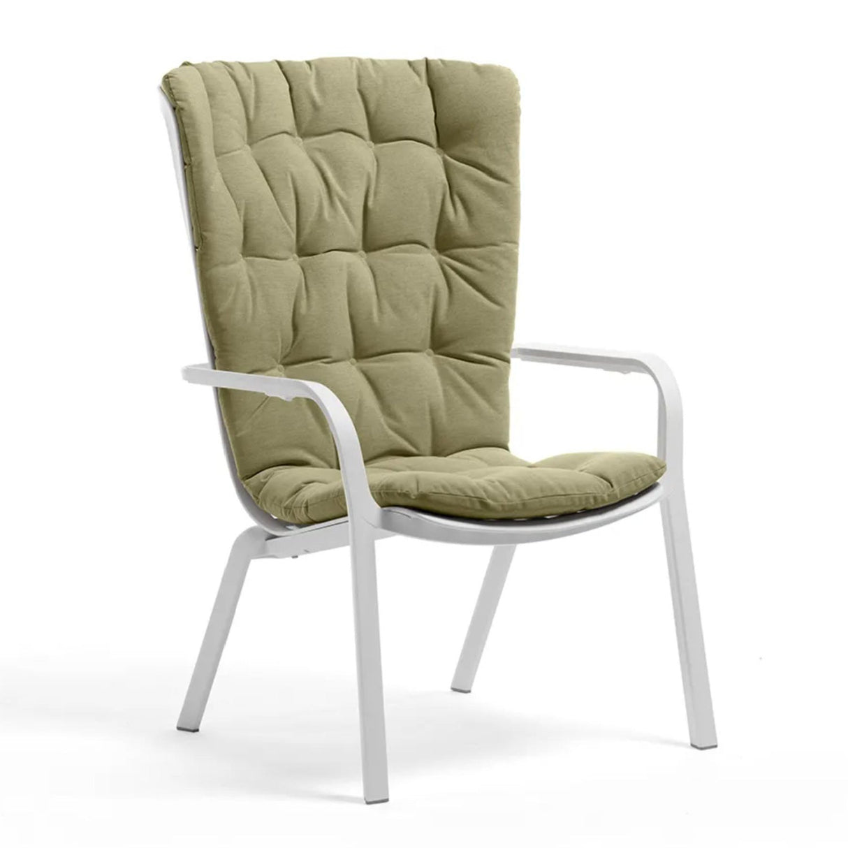 Square Perforated Reclining Outdoor Armchair – Folio – outdoor alternate view 17