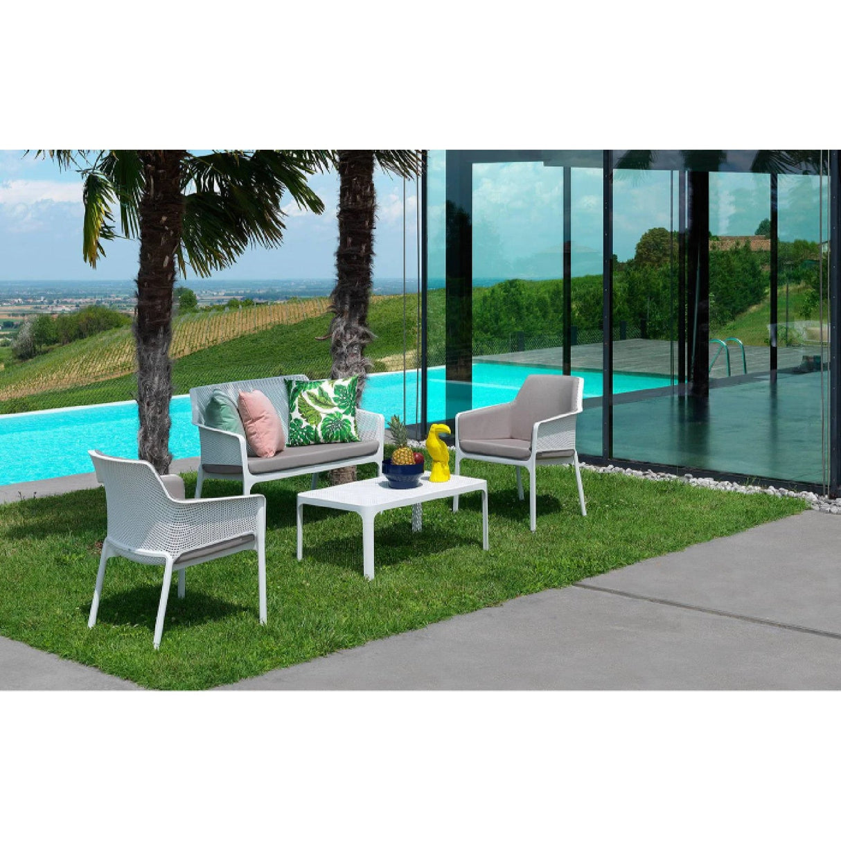 Outdoor Perforated Cushioned Armchair – Net Relax – outdoor alternate view 15
