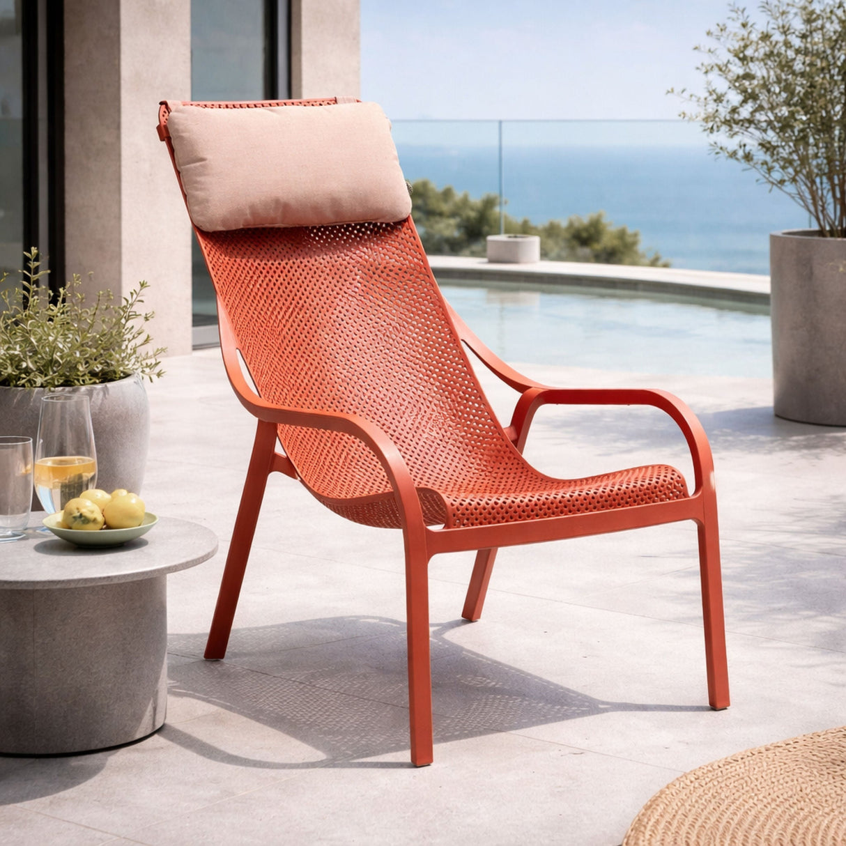 Perforated Outdoor Lounge Chair – Net Lounge – outdoor alternate view 16