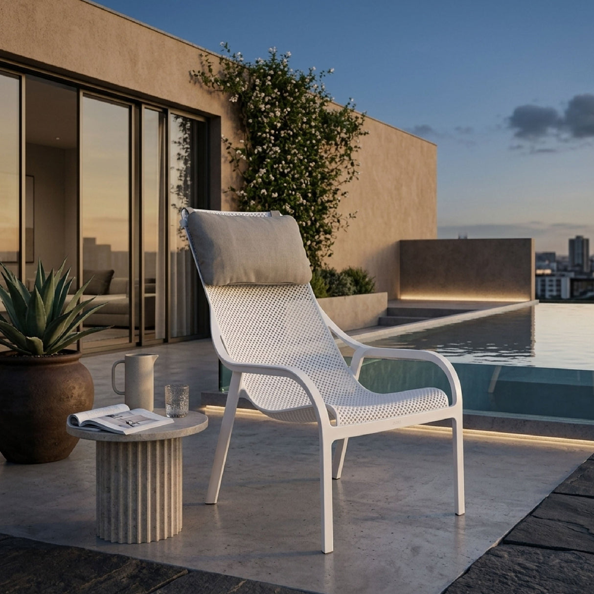 Perforated Outdoor Lounge Chair – Net Lounge – outdoor alternate view 18
