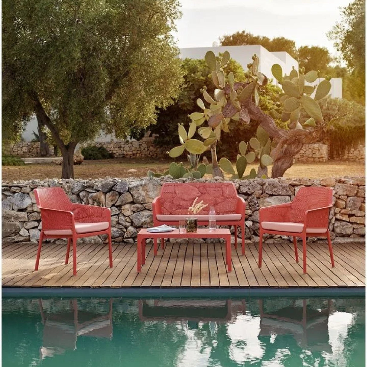 Outdoor Perforated 2-Seater Bench | Oroa.com