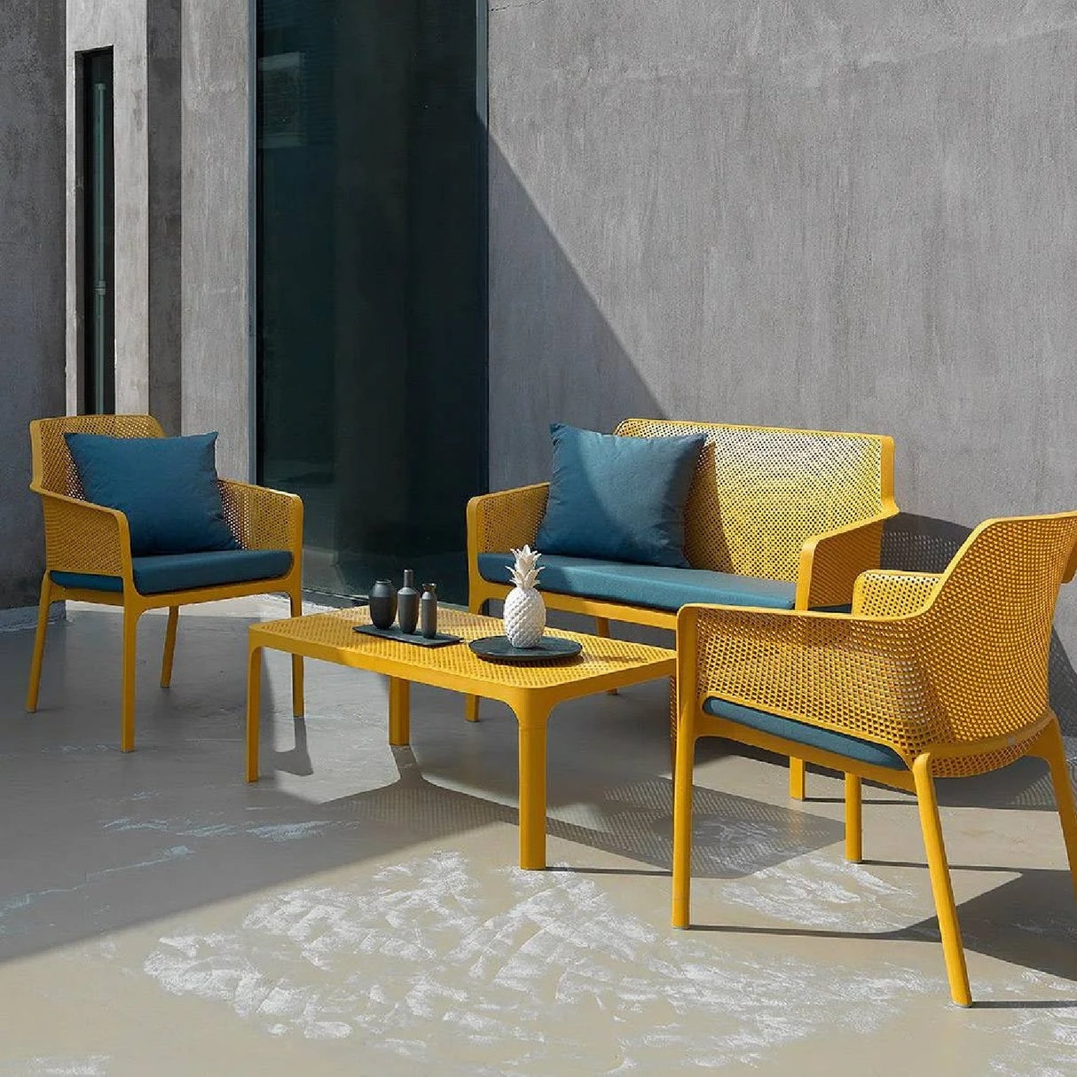 Outdoor Perforated 2-Seater Bench | Oroa.com