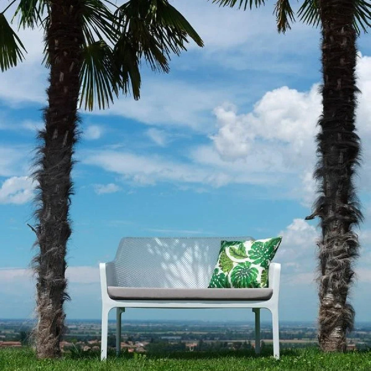 Outdoor Perforated 2-Seater Bench | Oroa.com