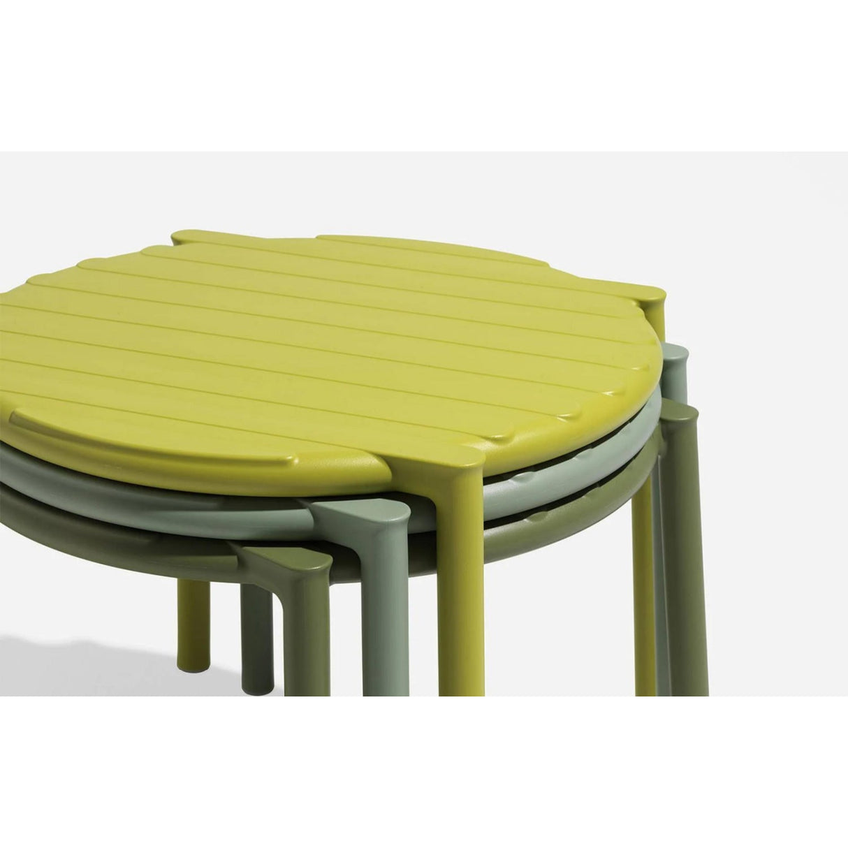 Slatted Round Outdoor Coffee Table – Doga – outdoor alternate view 19